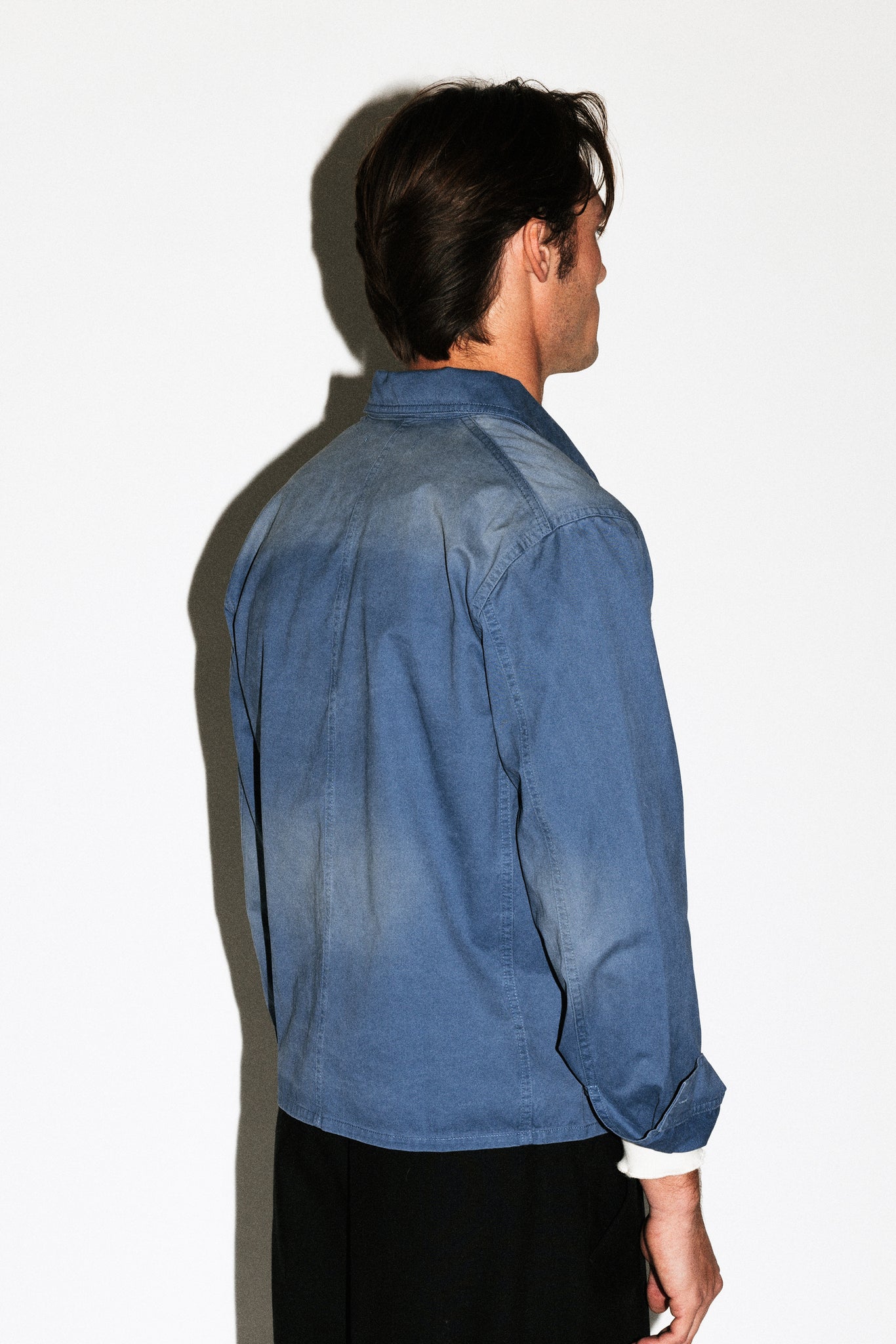 Mills Stonewashed Workwear Shirt  |  French Blue