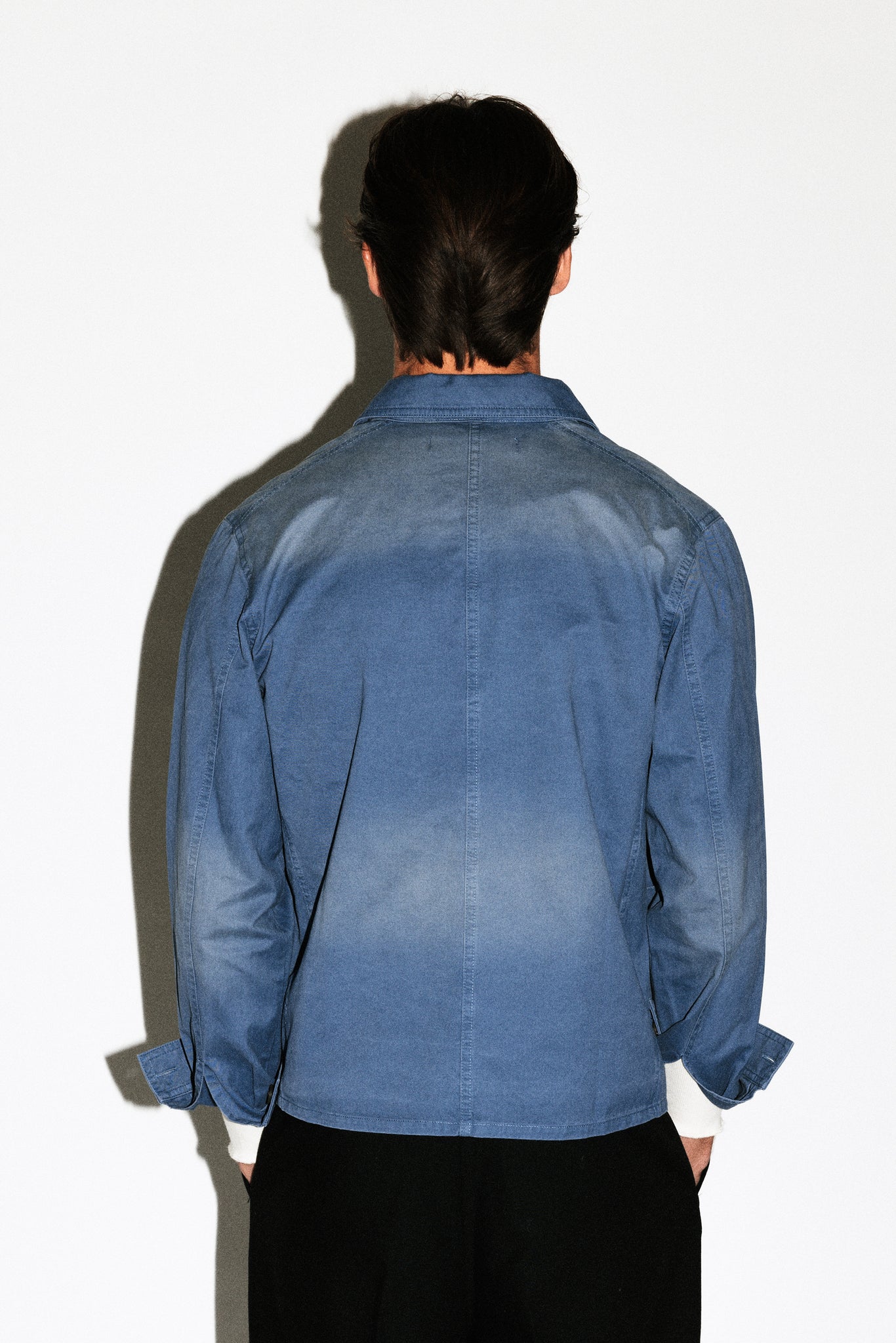 Mills Stonewashed Workwear Shirt  |  French Blue