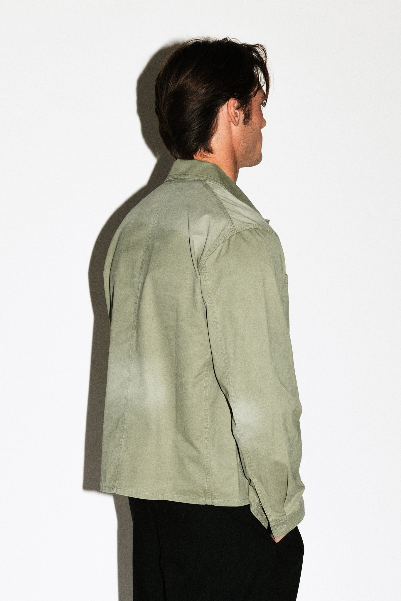 Mills Stonewashed Workwear Shirt  |  Sage