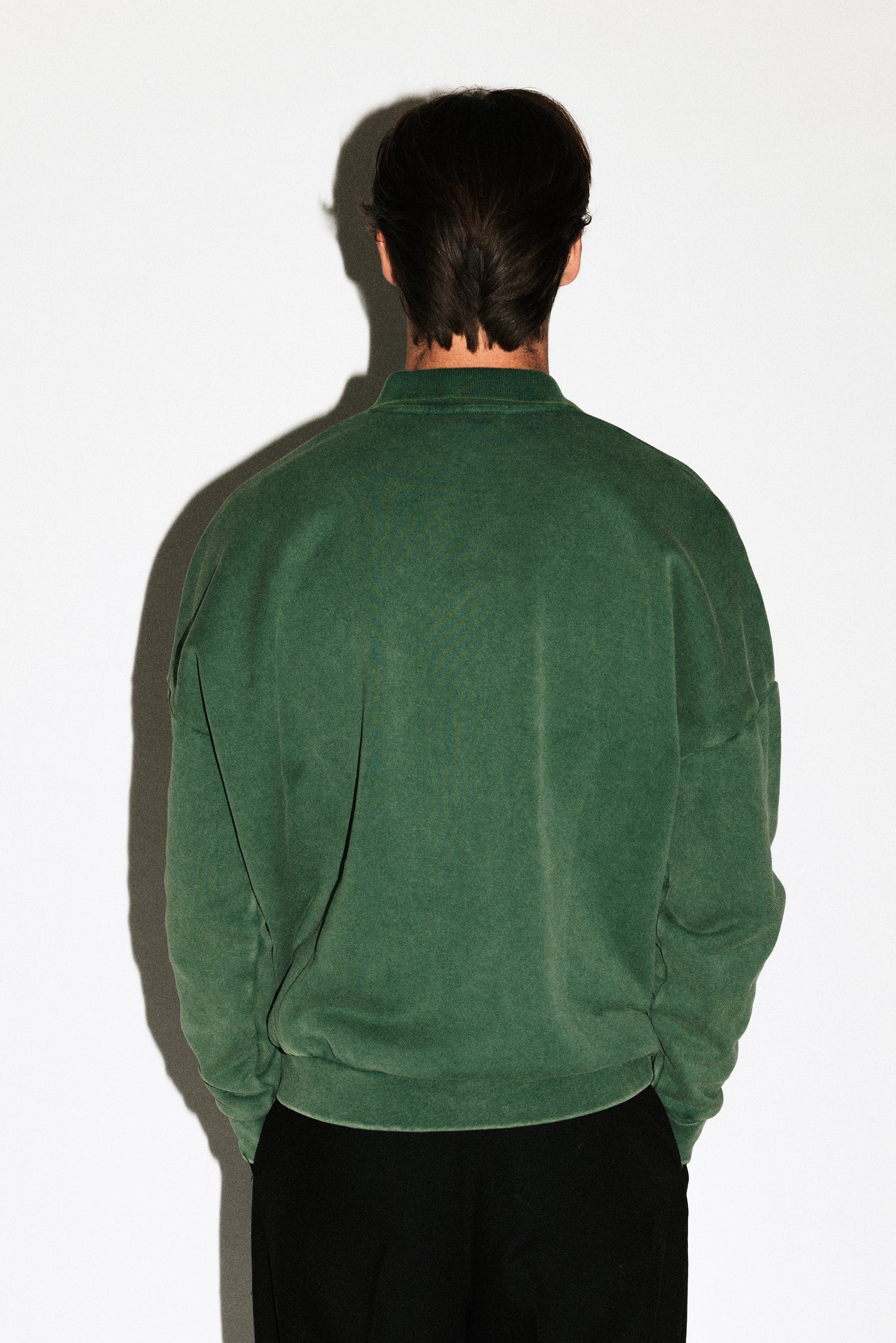 Pacific Oversized Collared Sweatshirt  |  Sunfaded Forest