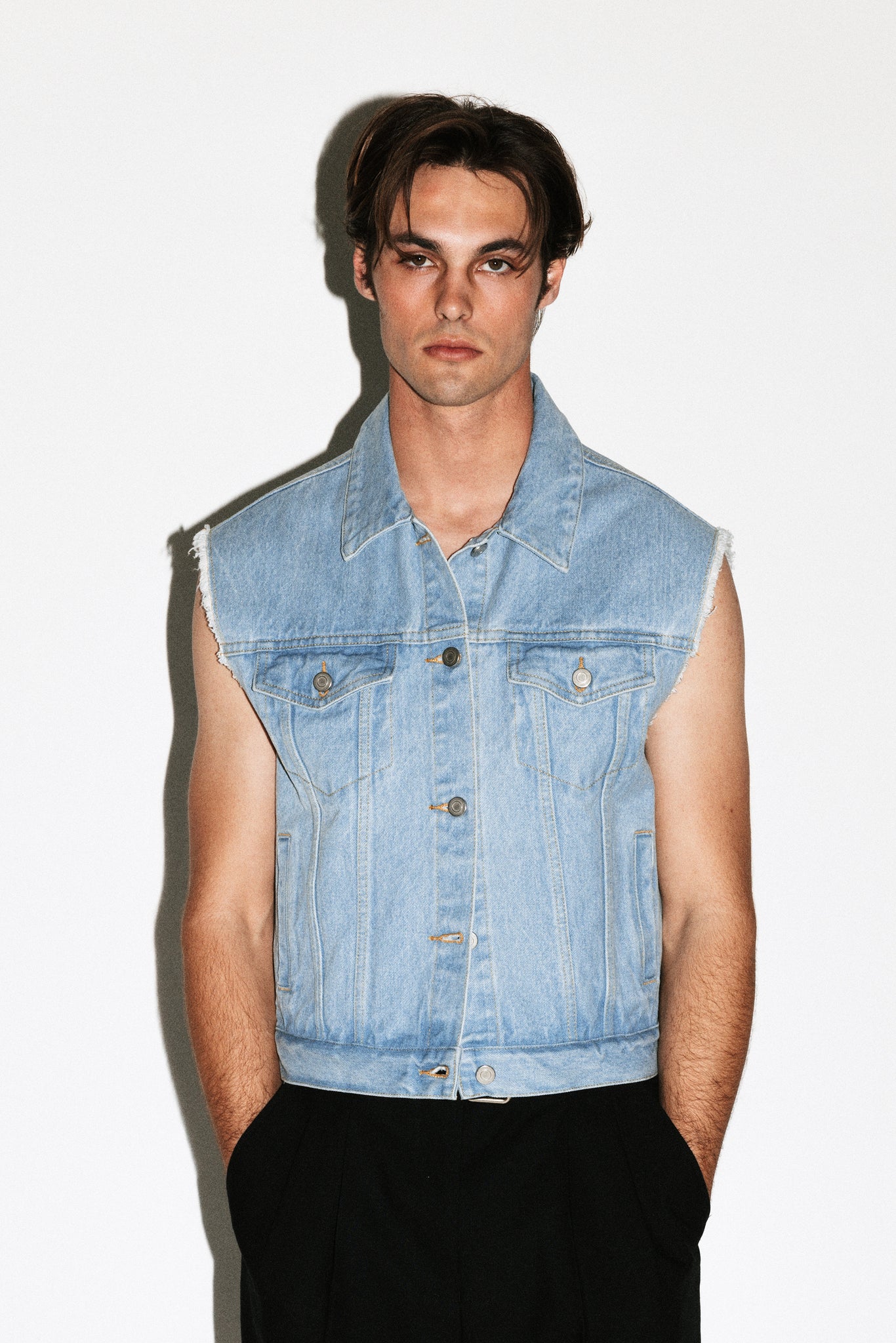 Avalon Denim Vest  |  Rinse