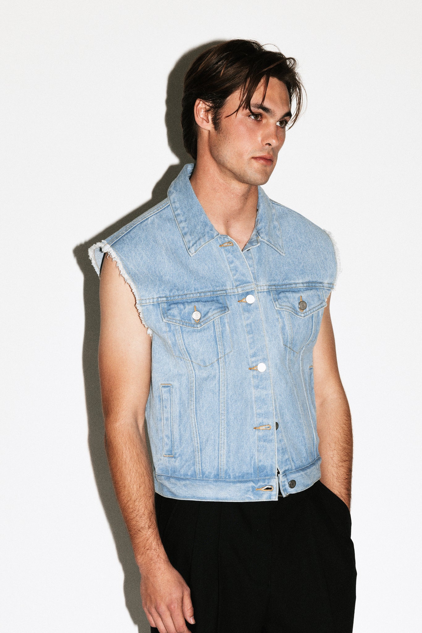 Avalon Denim Vest  |  Rinse