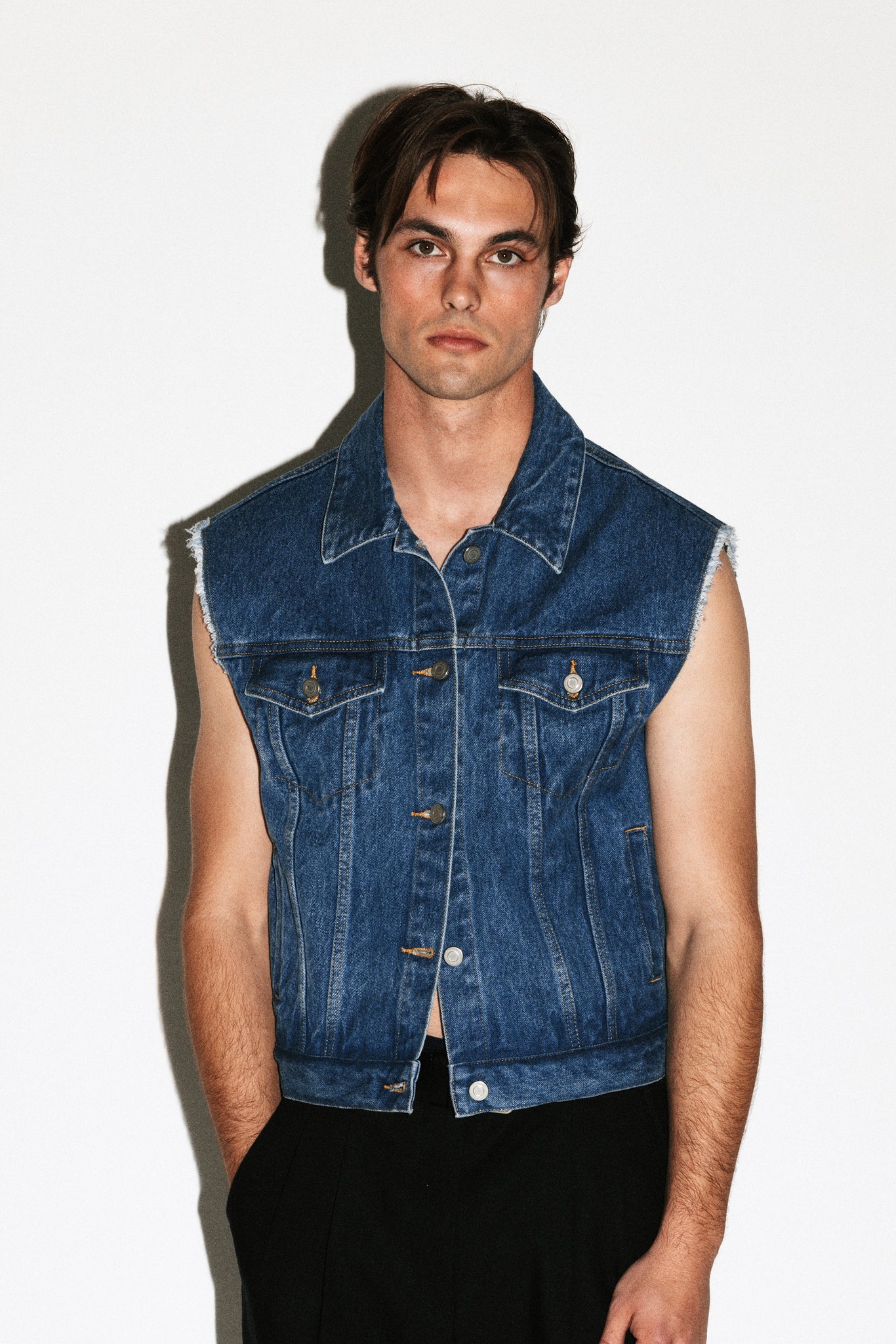 Avalon Denim Vest  |  Vintage Blue