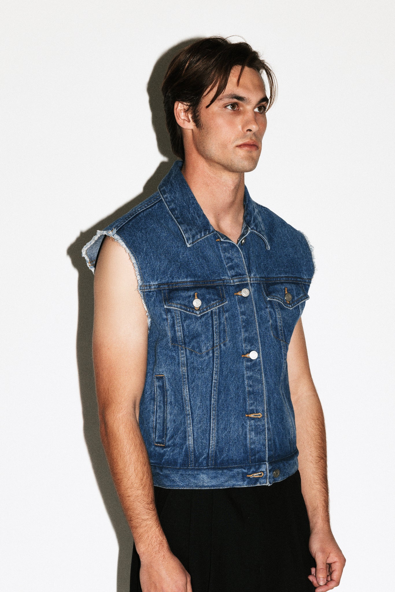 Avalon Denim Vest  |  Vintage Blue