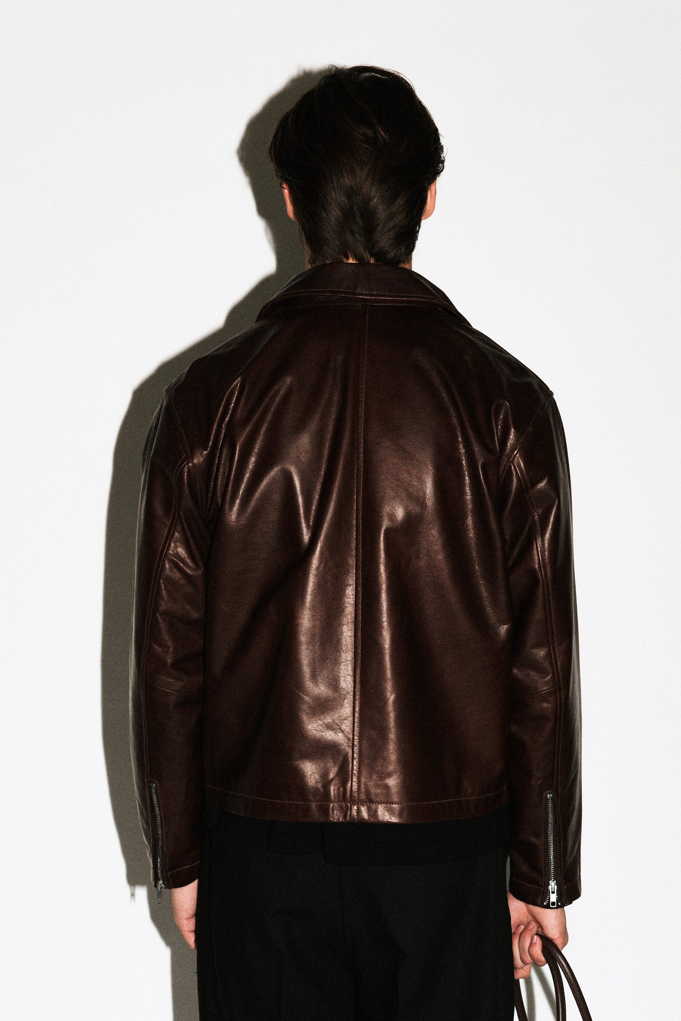 Fairfax Leather Blouson  |  Chocolate Brown