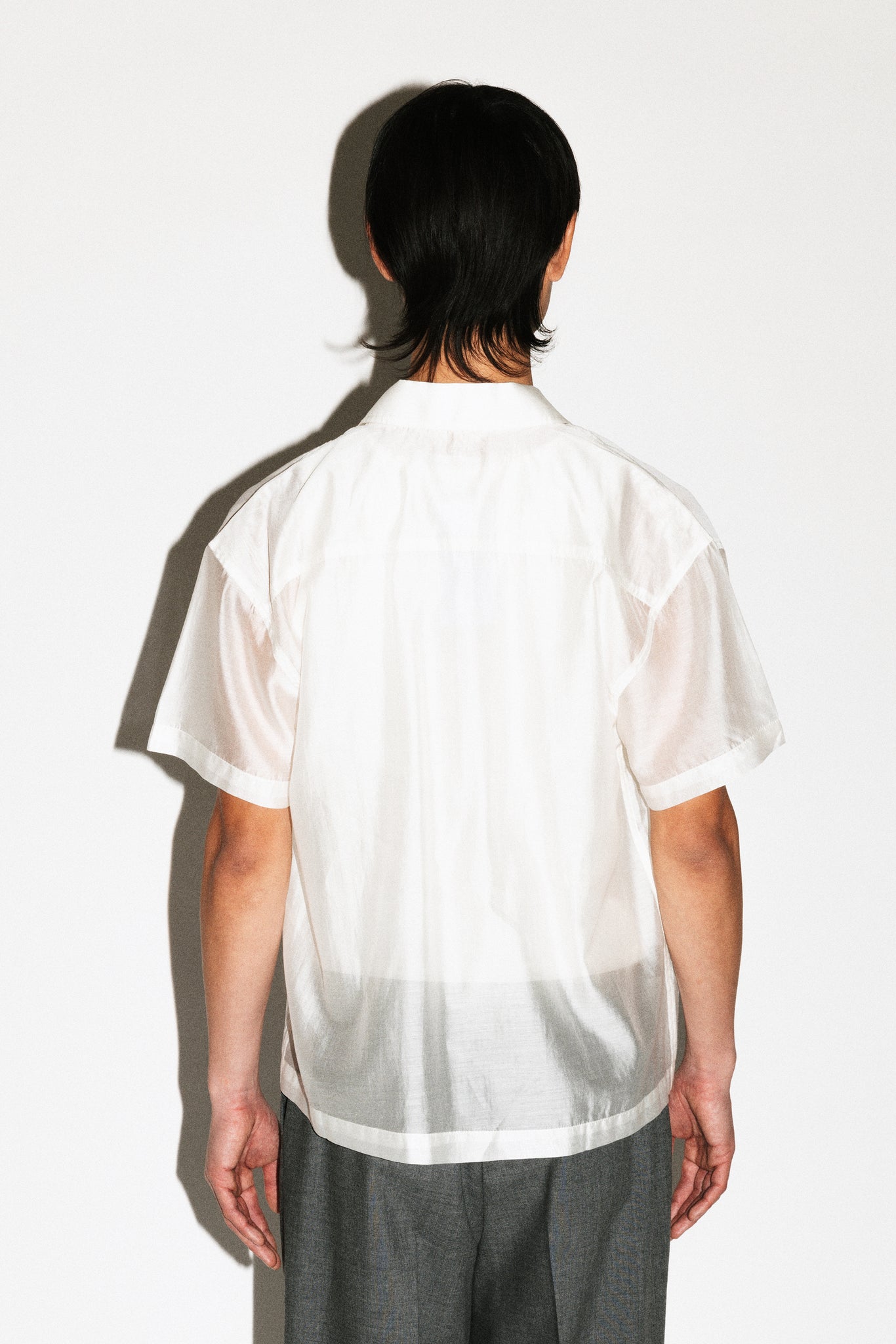 Venice Short-Sleeve Summer Shirt  |  Sheer Ivory