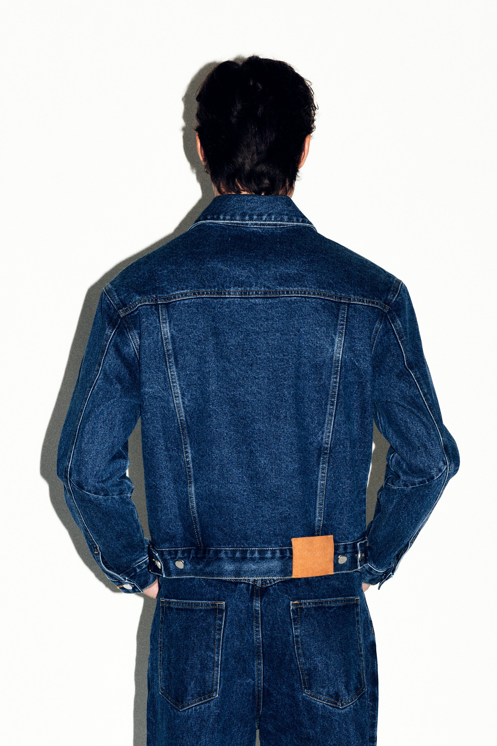 【RONRON】NEEDLEWORK WESTERN DENIM JACKET Runyon Western Denim Jacket | Indigo – California Arts