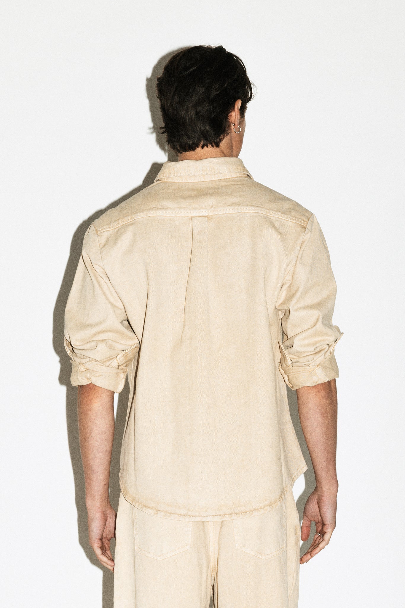 Beachwood Western Denim Shirt  |  Beige Rinse