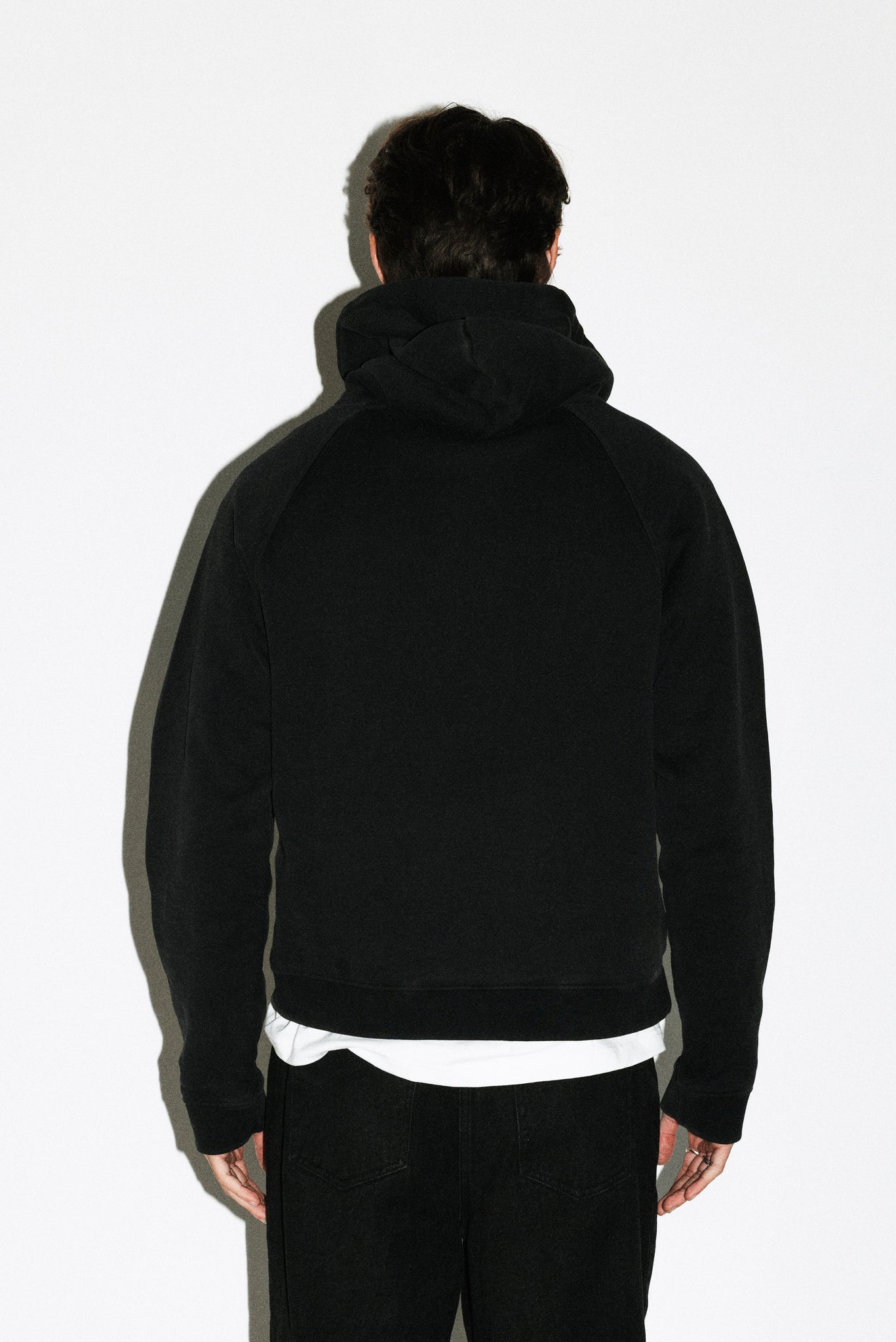 Nicholas Baby Hoodie  |  Sunfaded Black