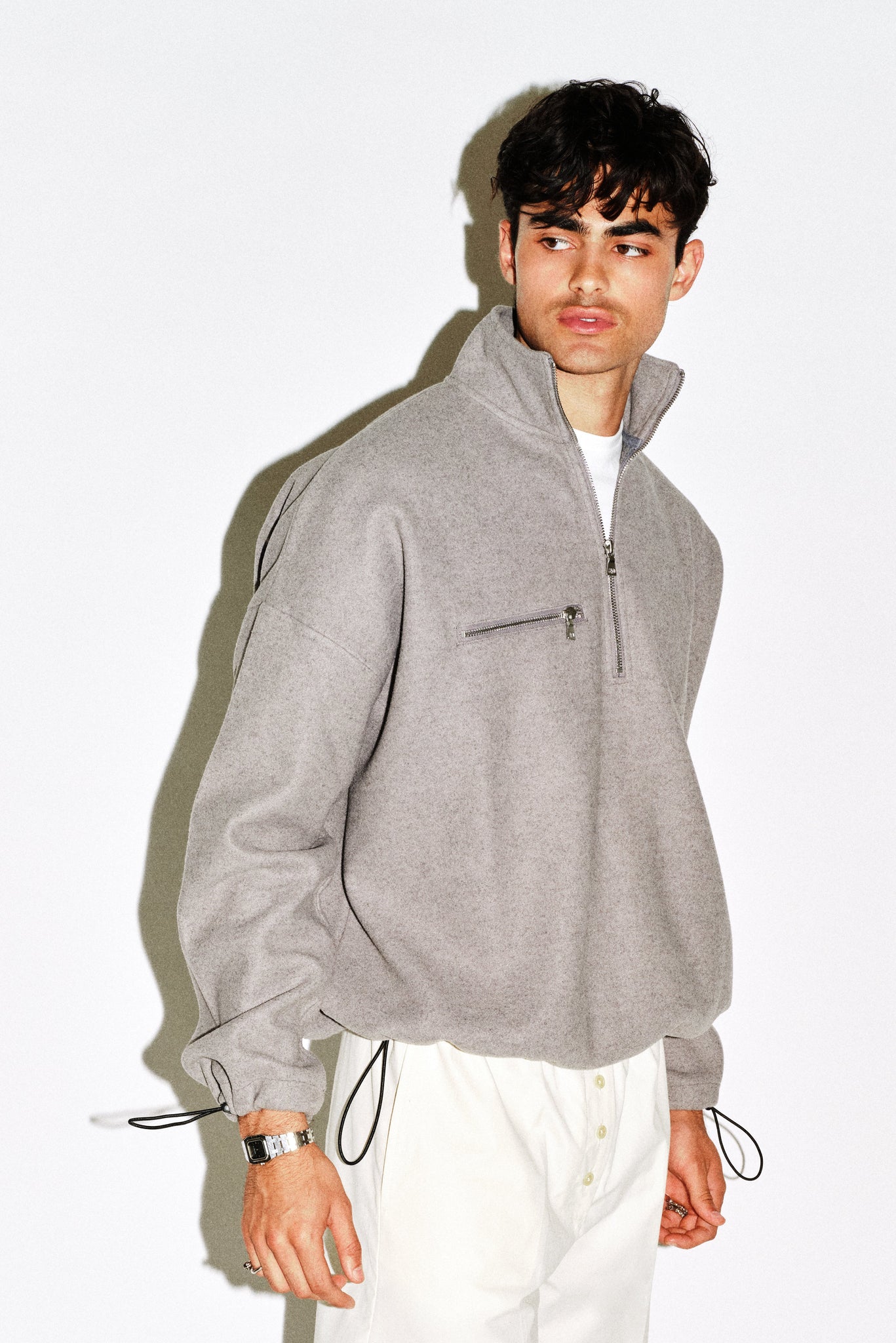 Graham Oversized Fleece Half Zip – California Arts
