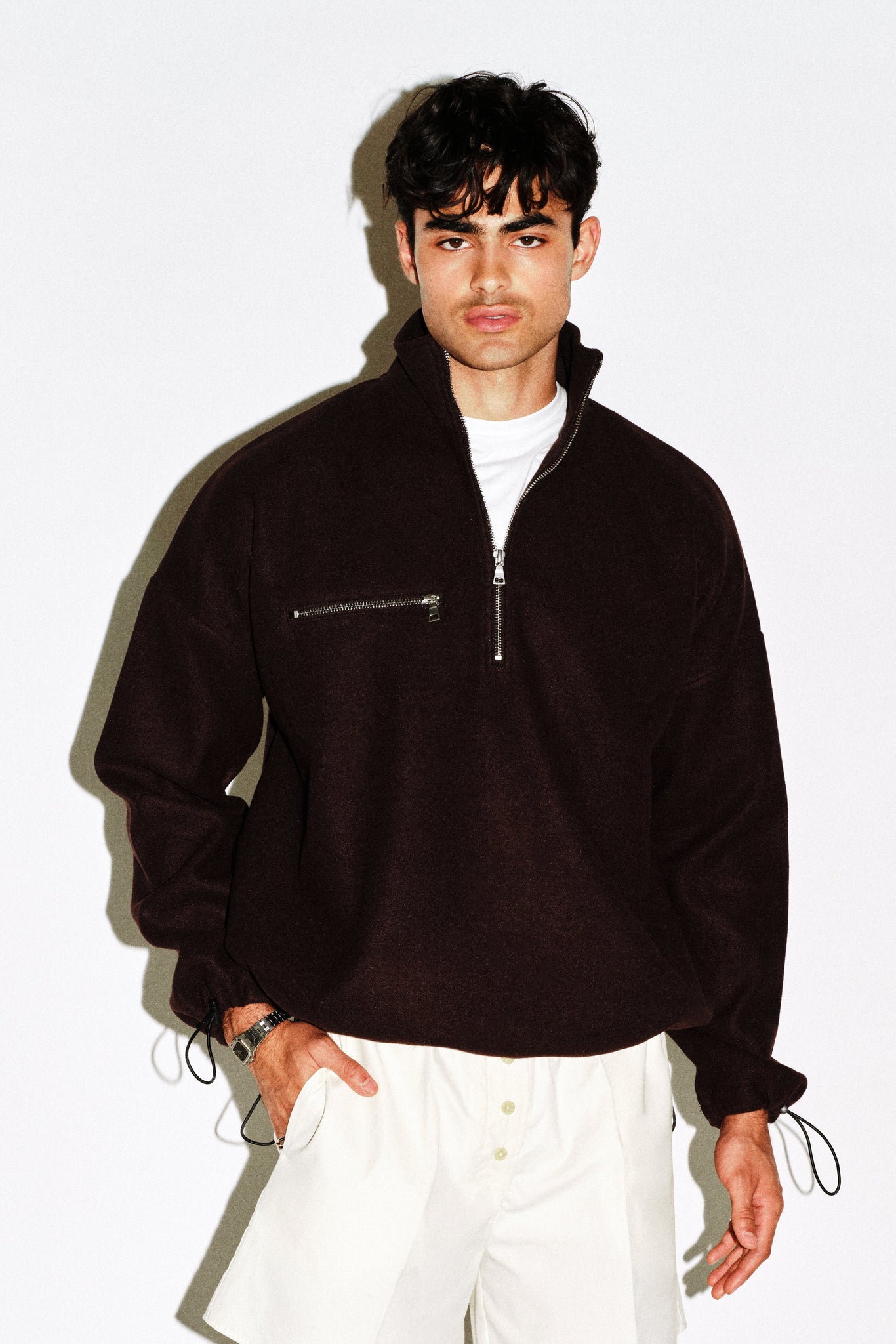 Graham Oversized Fleece Half Zip – California Arts