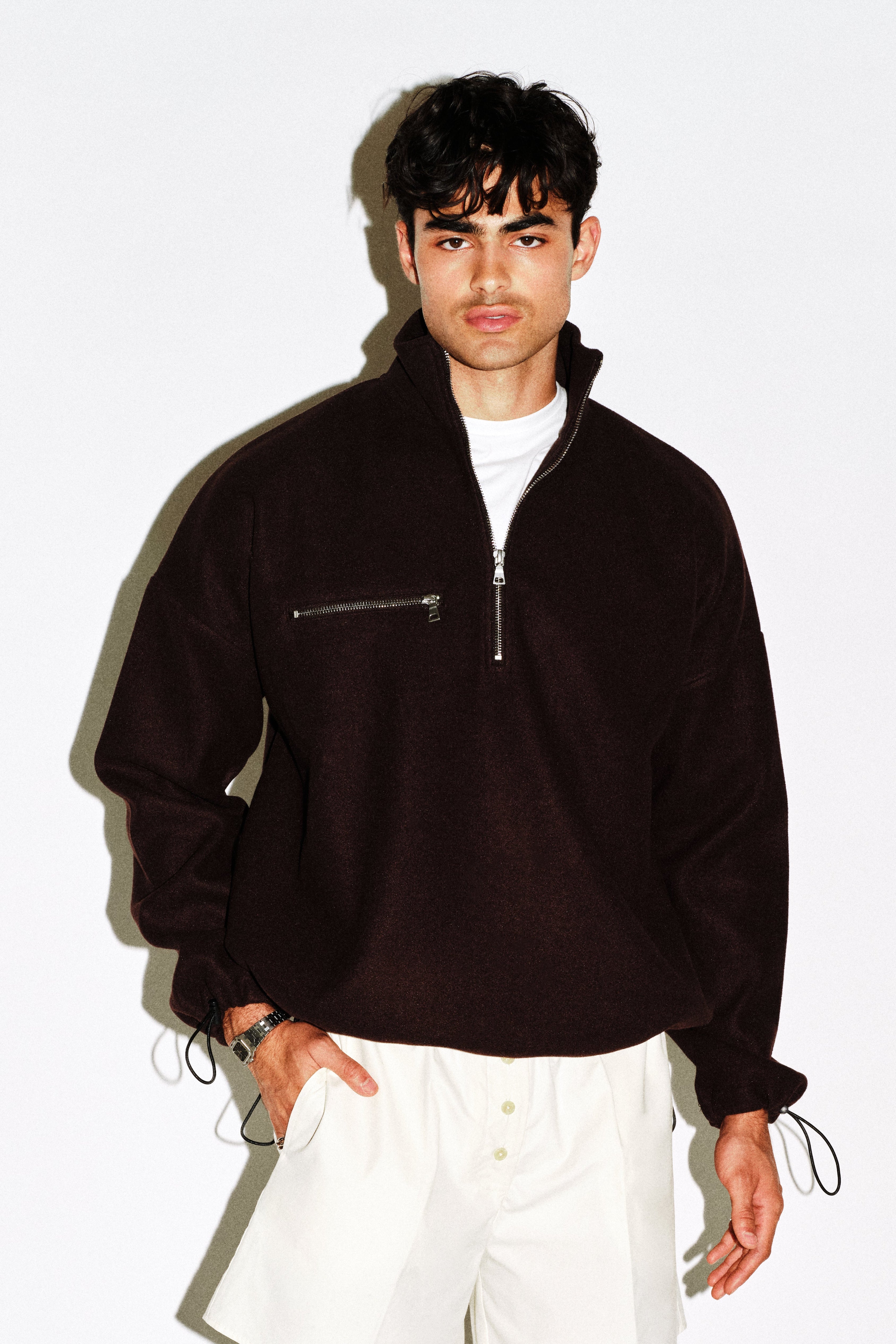 Graham Oversized Fleece Half Zip – California Arts