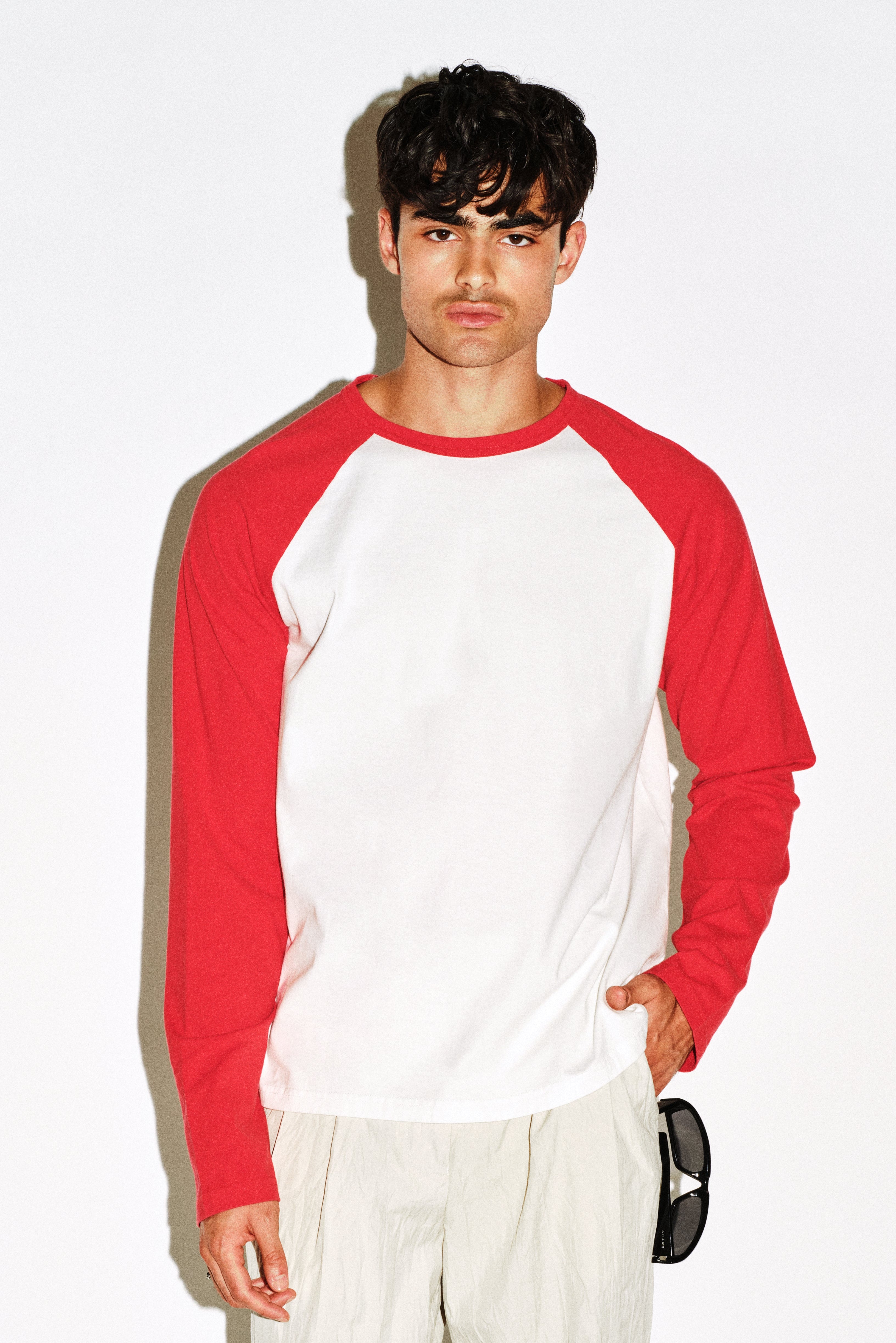 Sunfaded Red Raglan