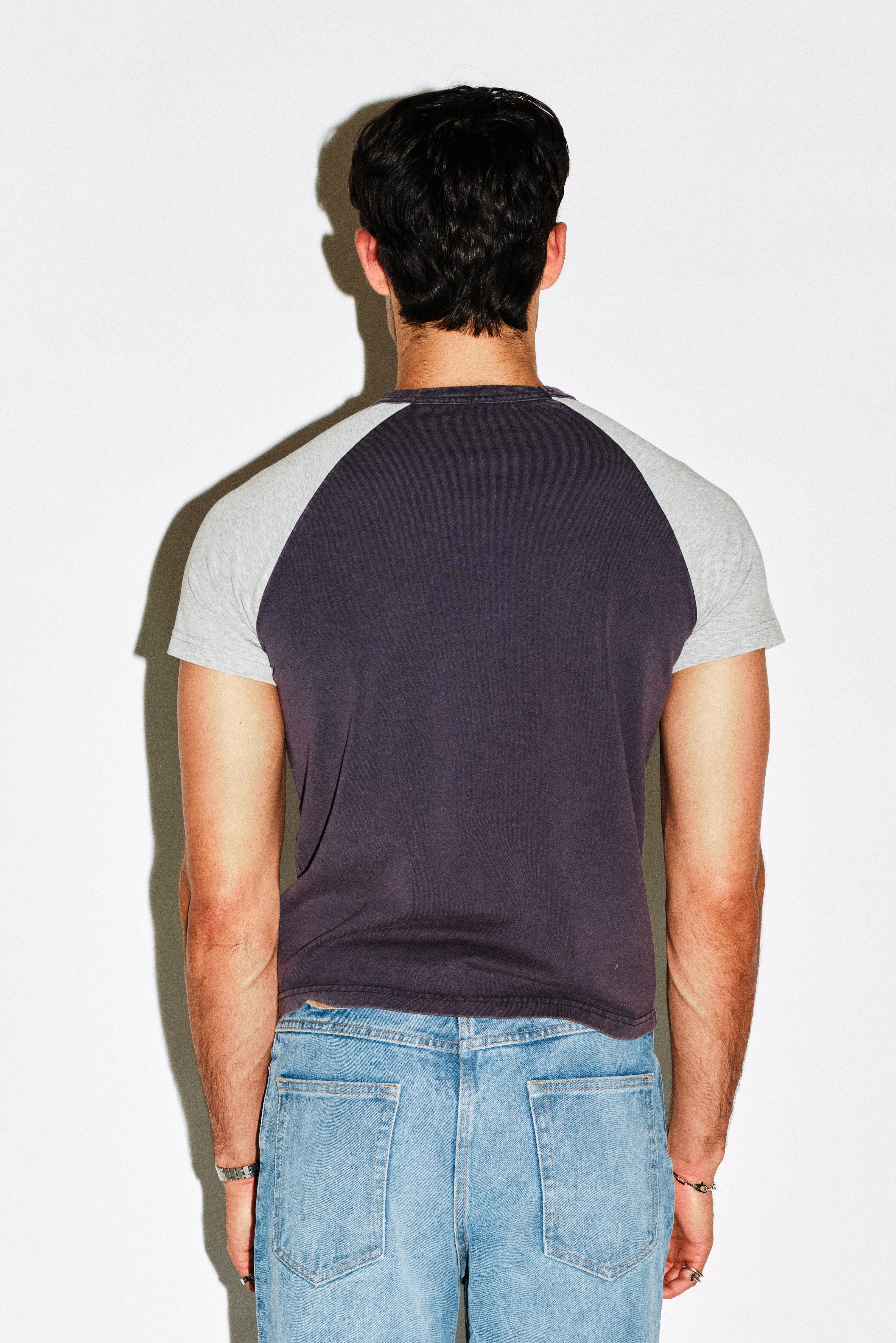 Sunfaded Navy Gray Raglan
