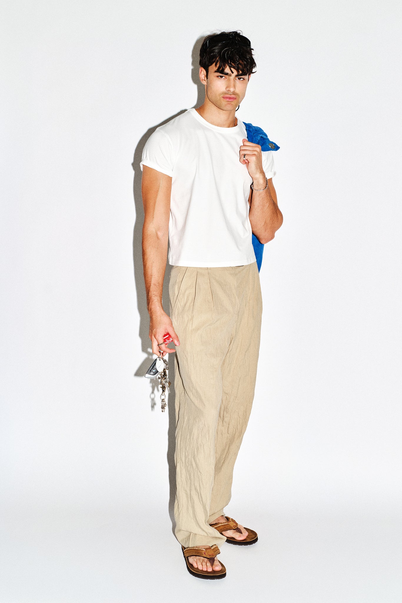 Dume Crushed Wide-Leg Pleated Trouser – California Arts