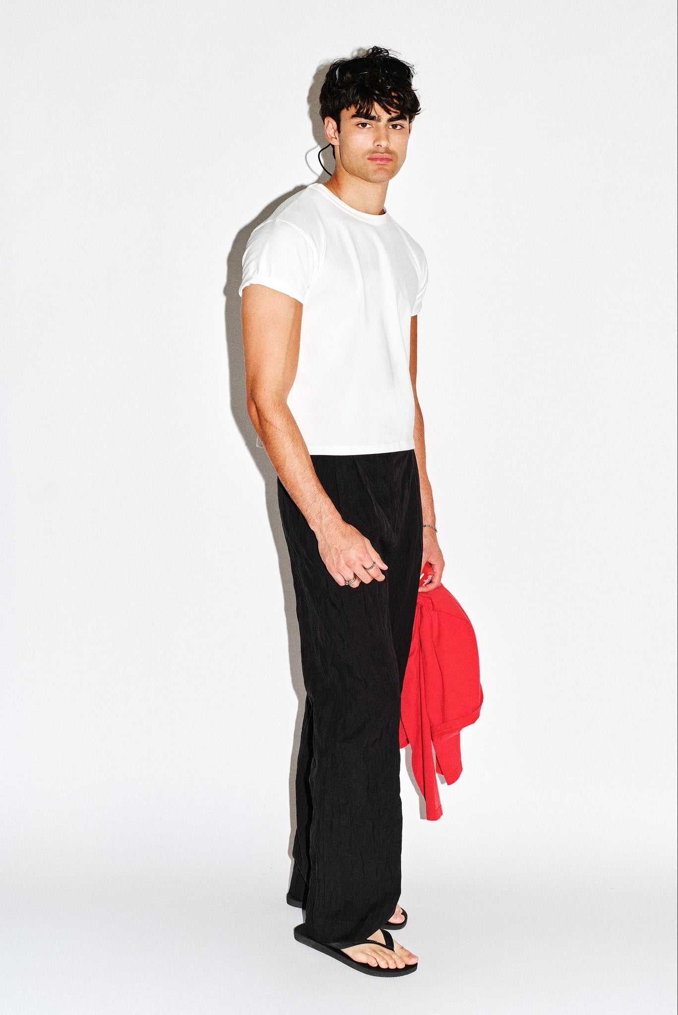 パンツ California Arts Wide Pleated Trouser Dume Crushed Wide-Leg Pleated Trouser – California Arts