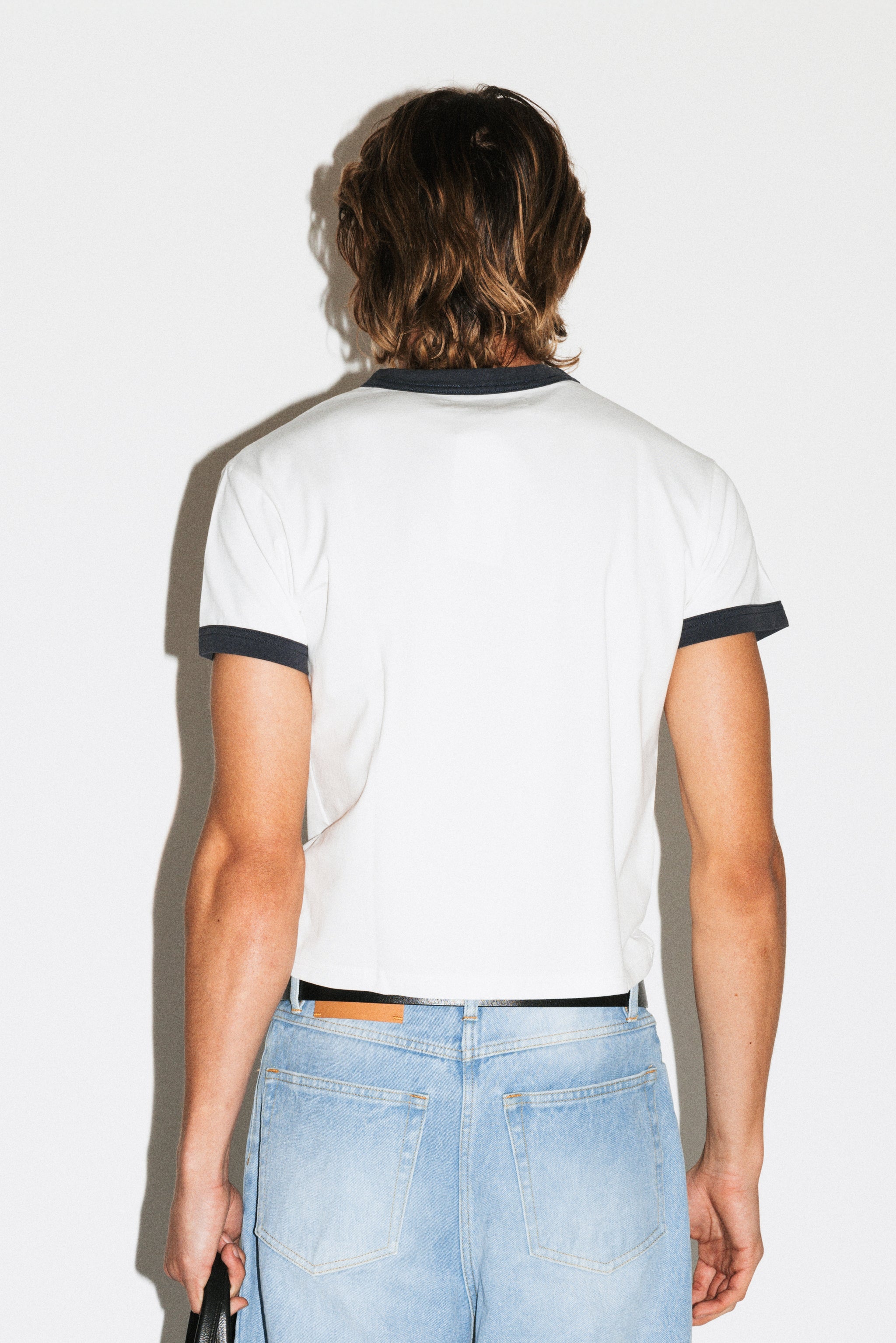 Frank Baby Tee | Navy Ringer – California Arts
