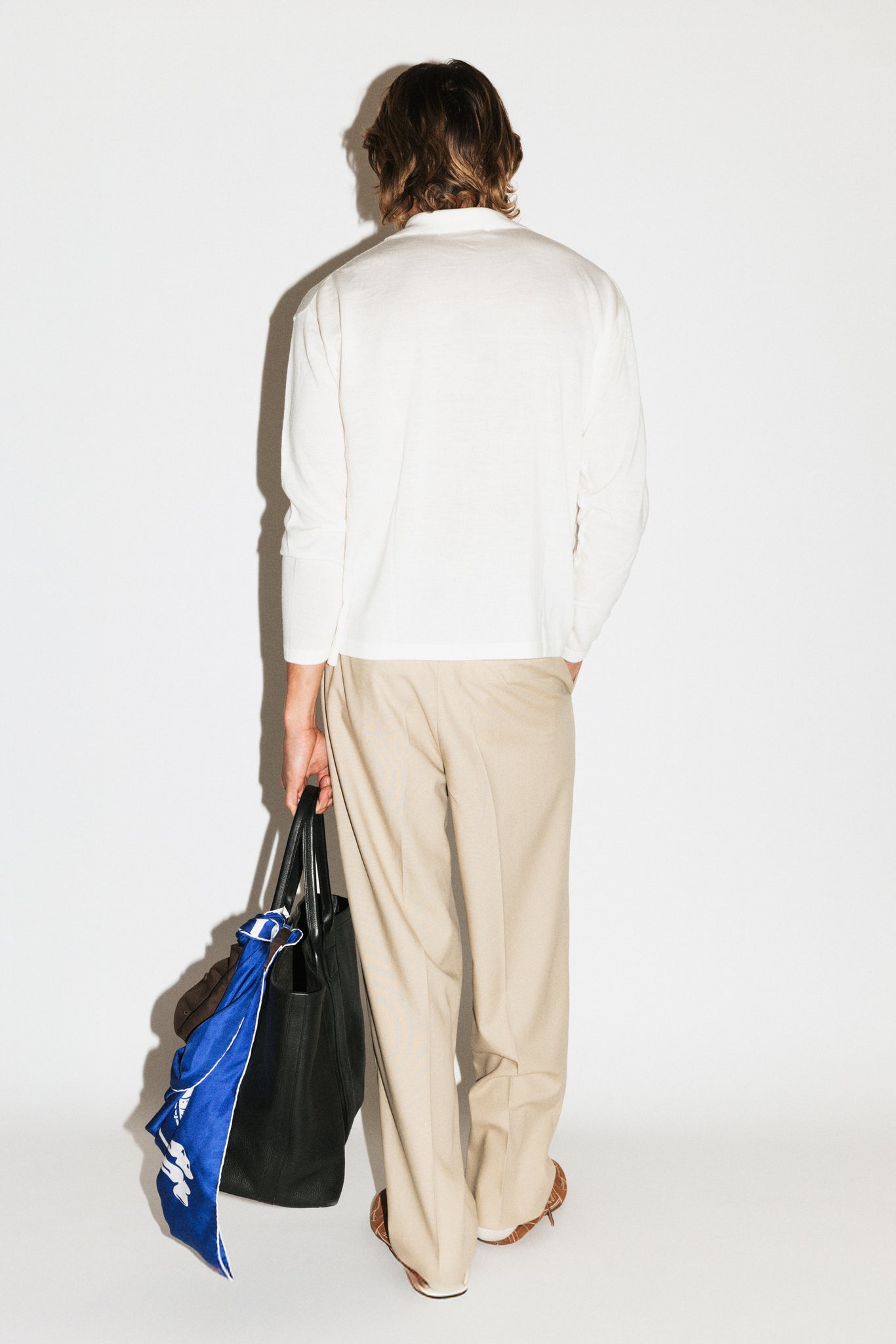 Dume Wide-Leg Ultra-Pleated Trouser  |  Oyster