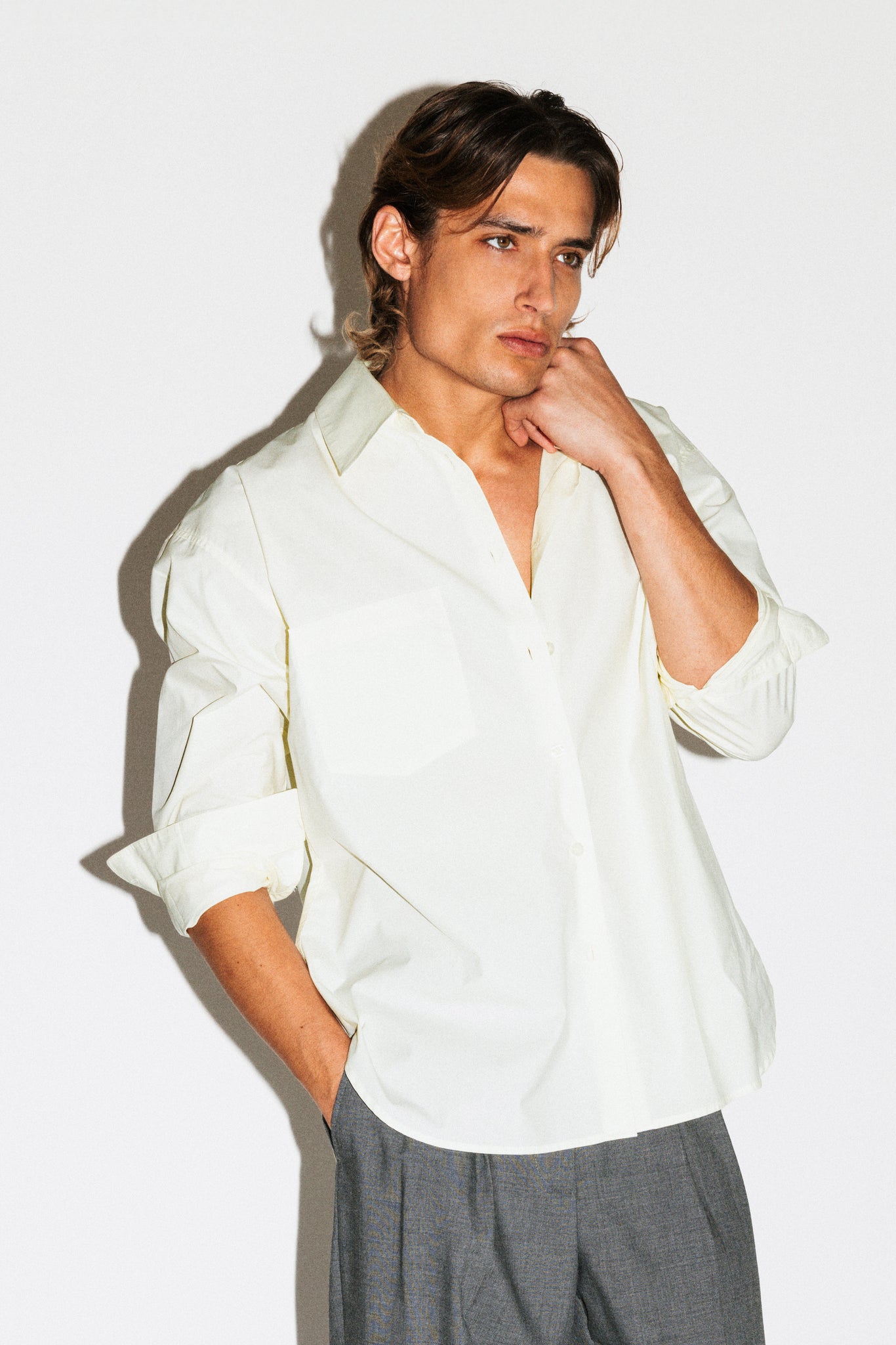 Del Mar Oversized Shirt  |  Cream
