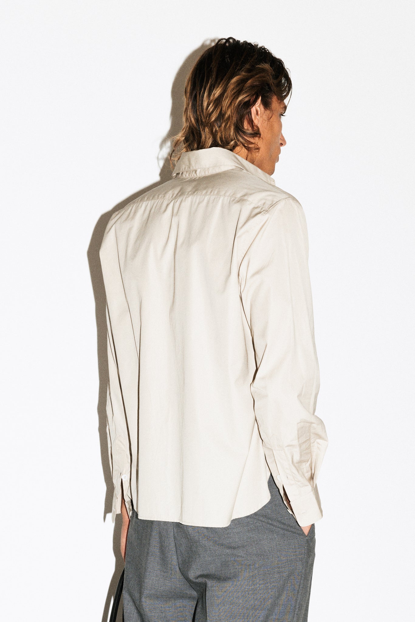 Rexford Classic Button Up Shirt  |  Stone