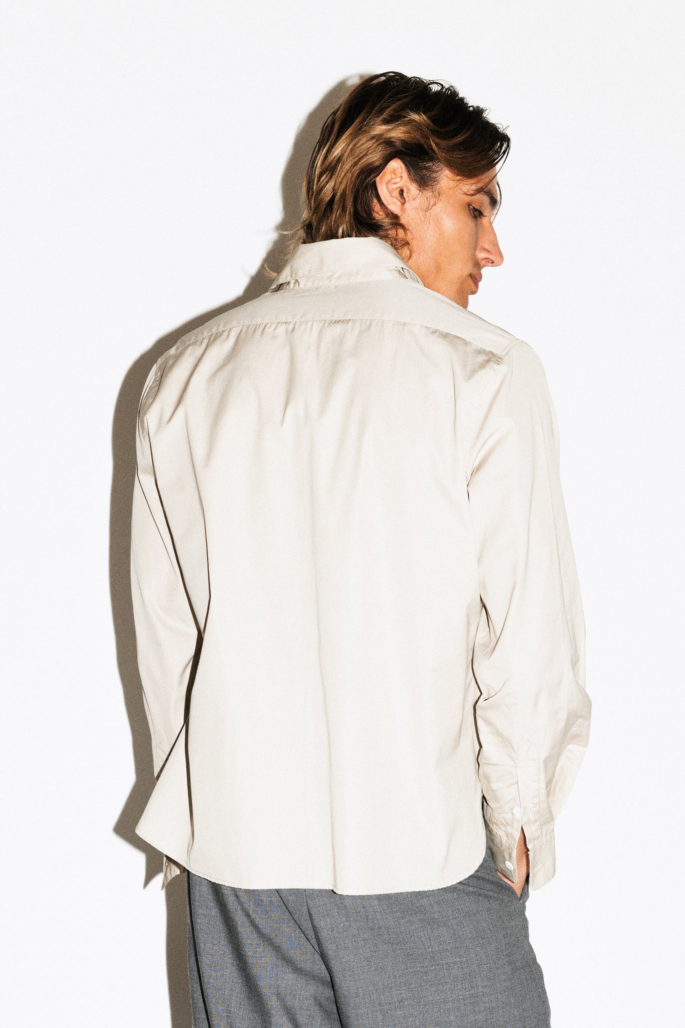 Rexford Classic Button Up Shirt  |  Stone
