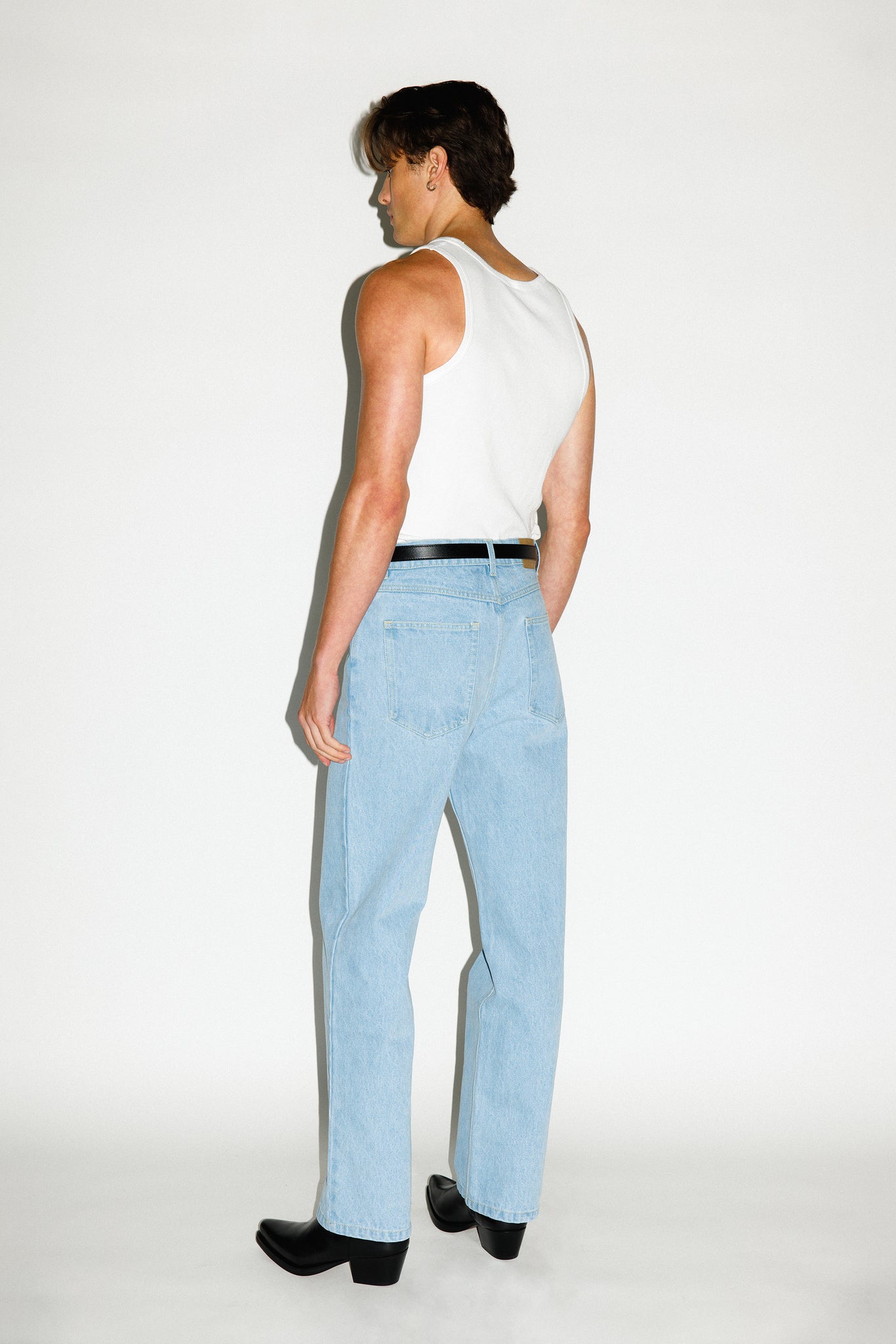 Rodeo Classic Straight-Leg Jeans  |  Ice Blue
