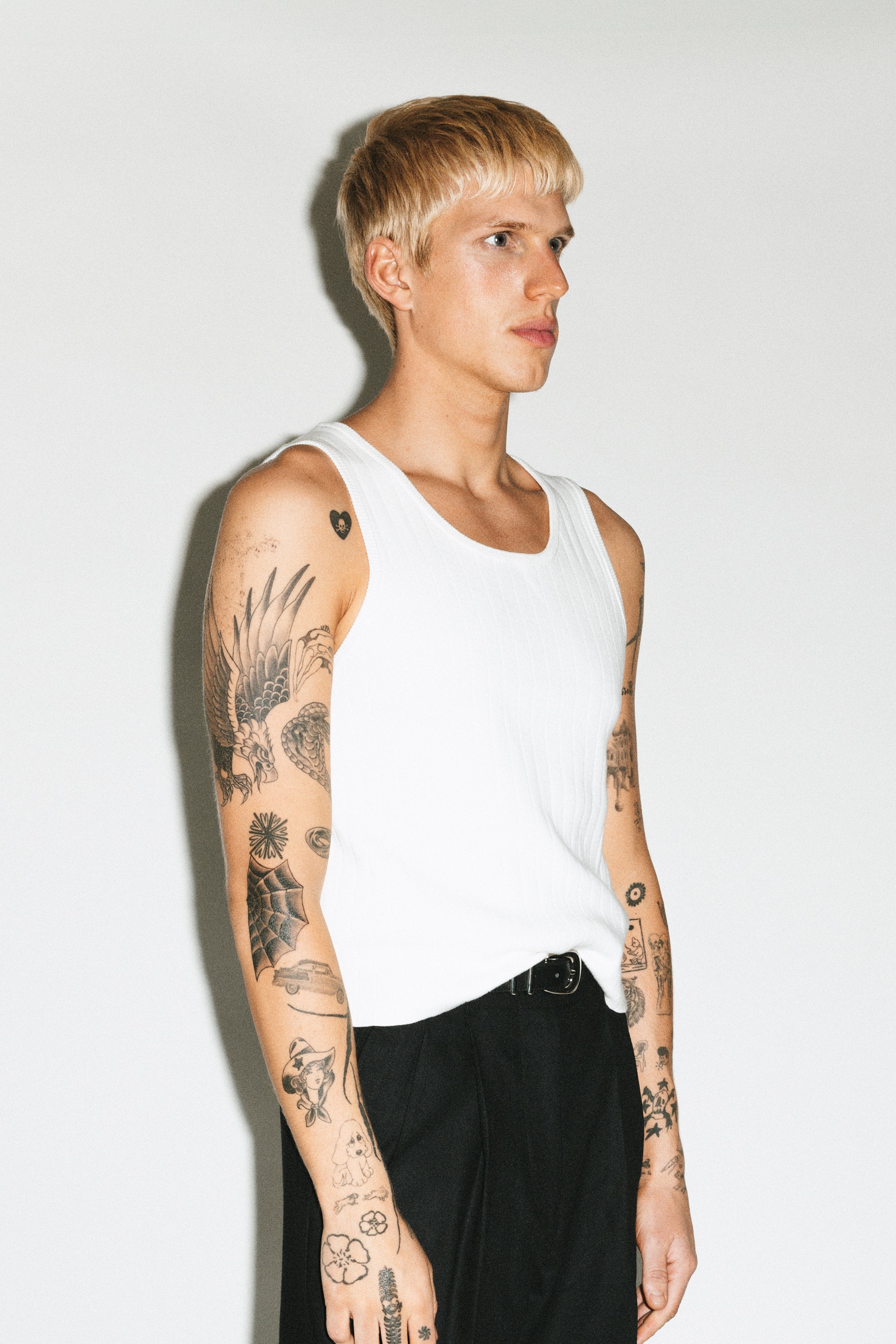 Virgil Cropped Tank | Ivory – California Arts