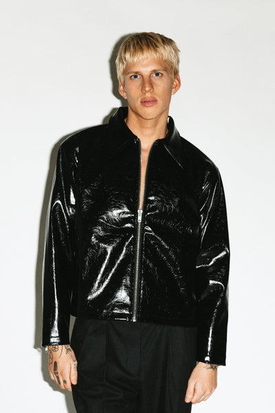 Fairfax Vinyl Blouson | Black – California Arts