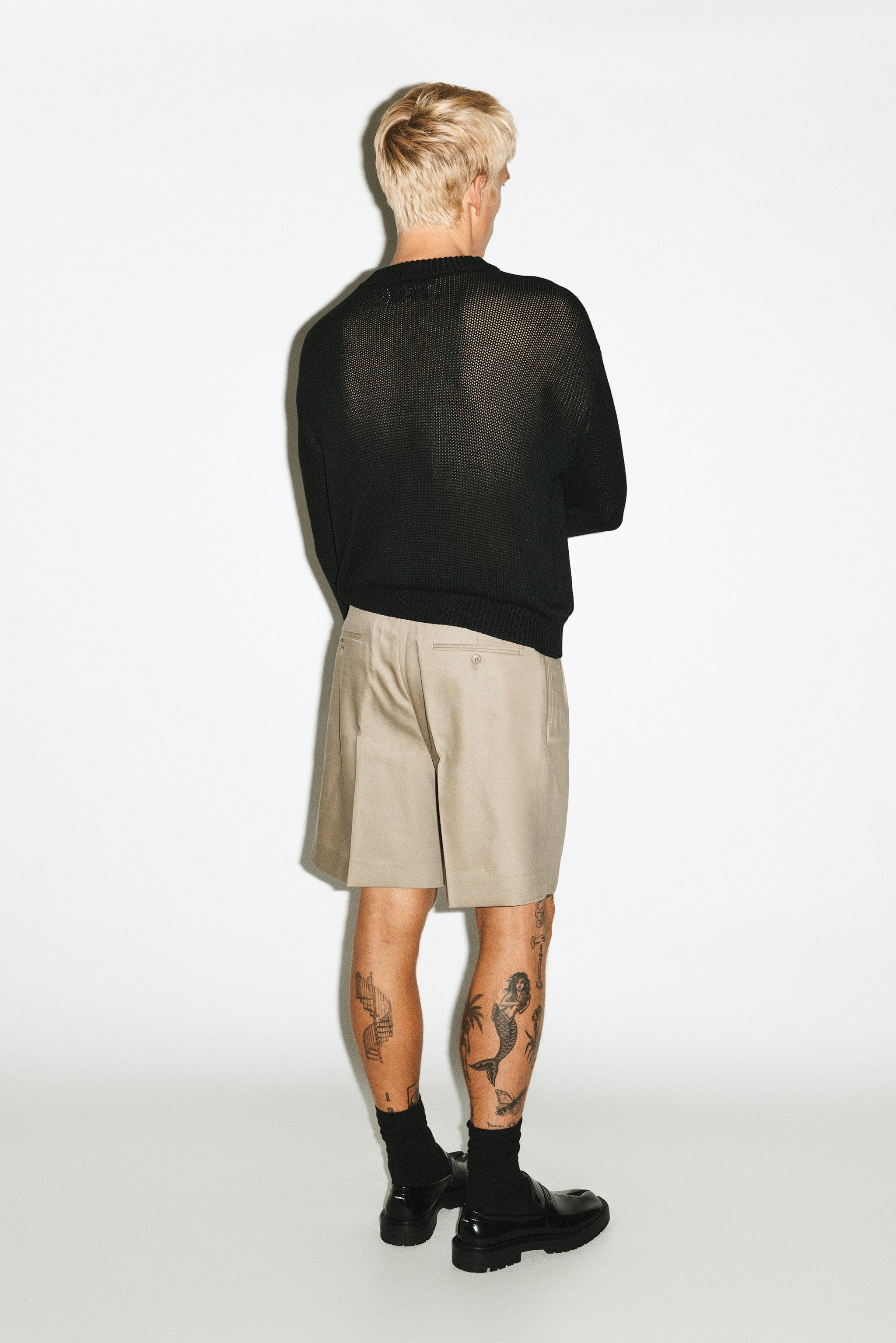 Villa Wide-Leg Tailored Shorts | Taupe – California Arts