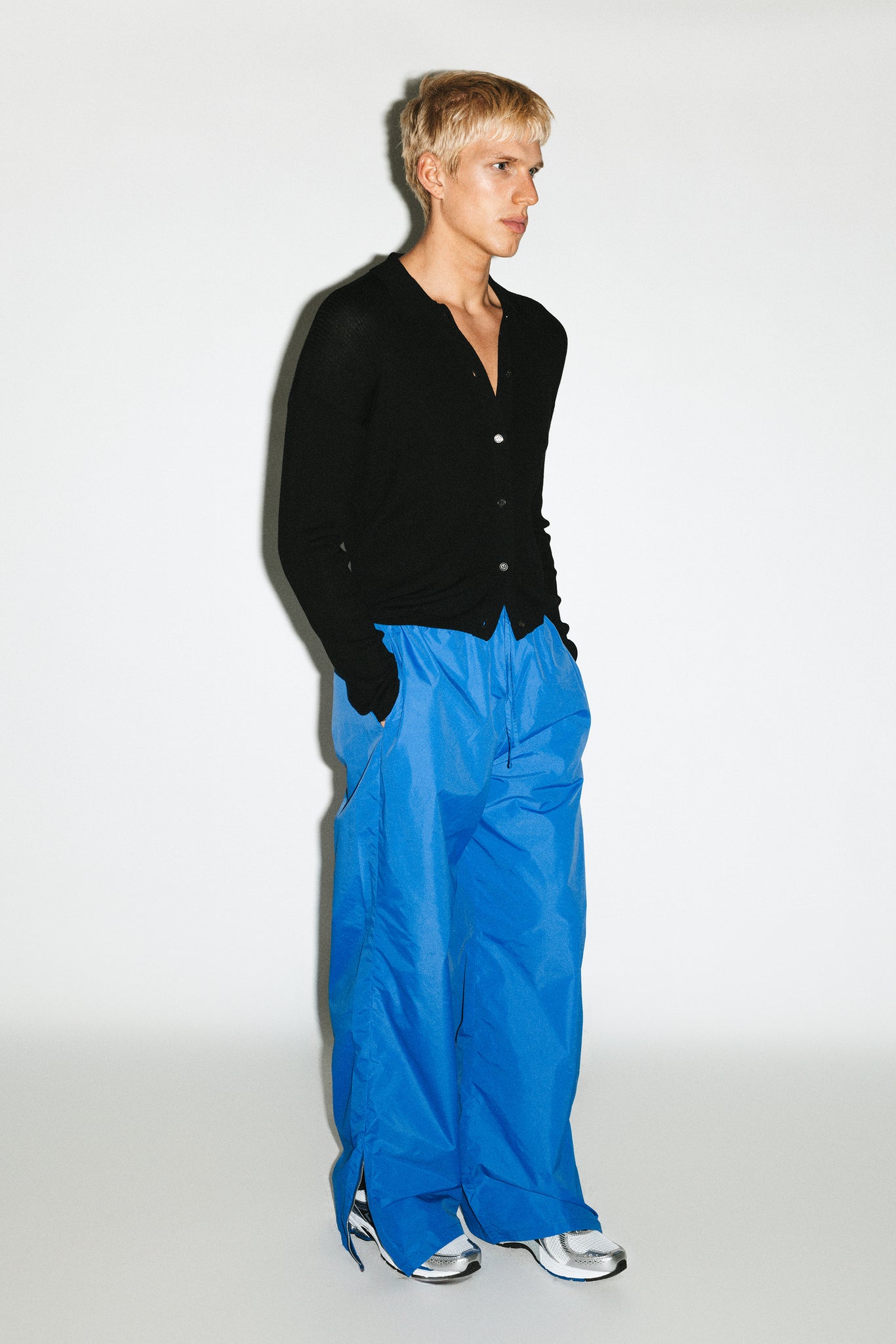 Cienega Wide-Leg Track Pants  |  Cobalt Blue