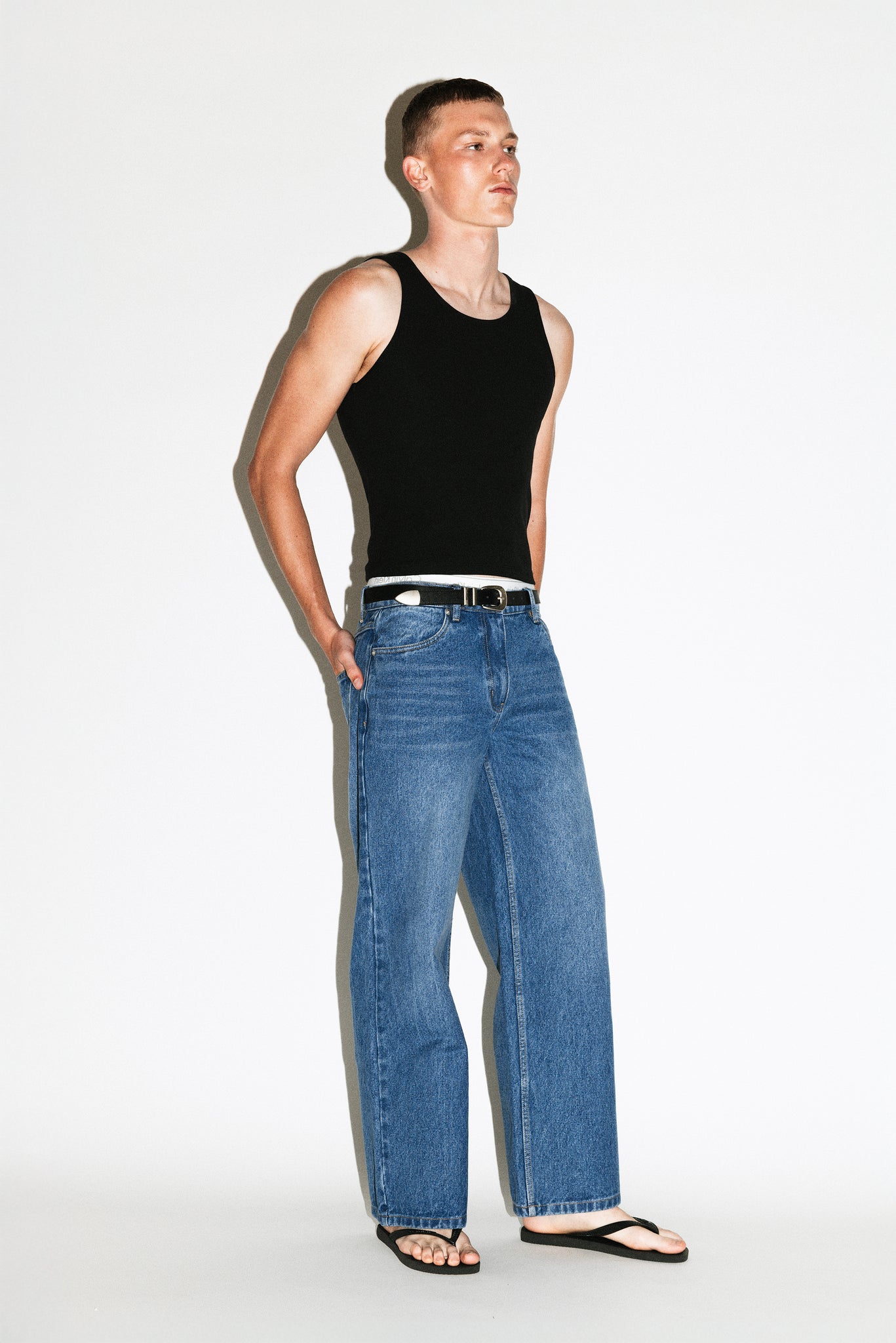 Canon Relaxed Straight-Leg Jeans  |  Vintage Blue