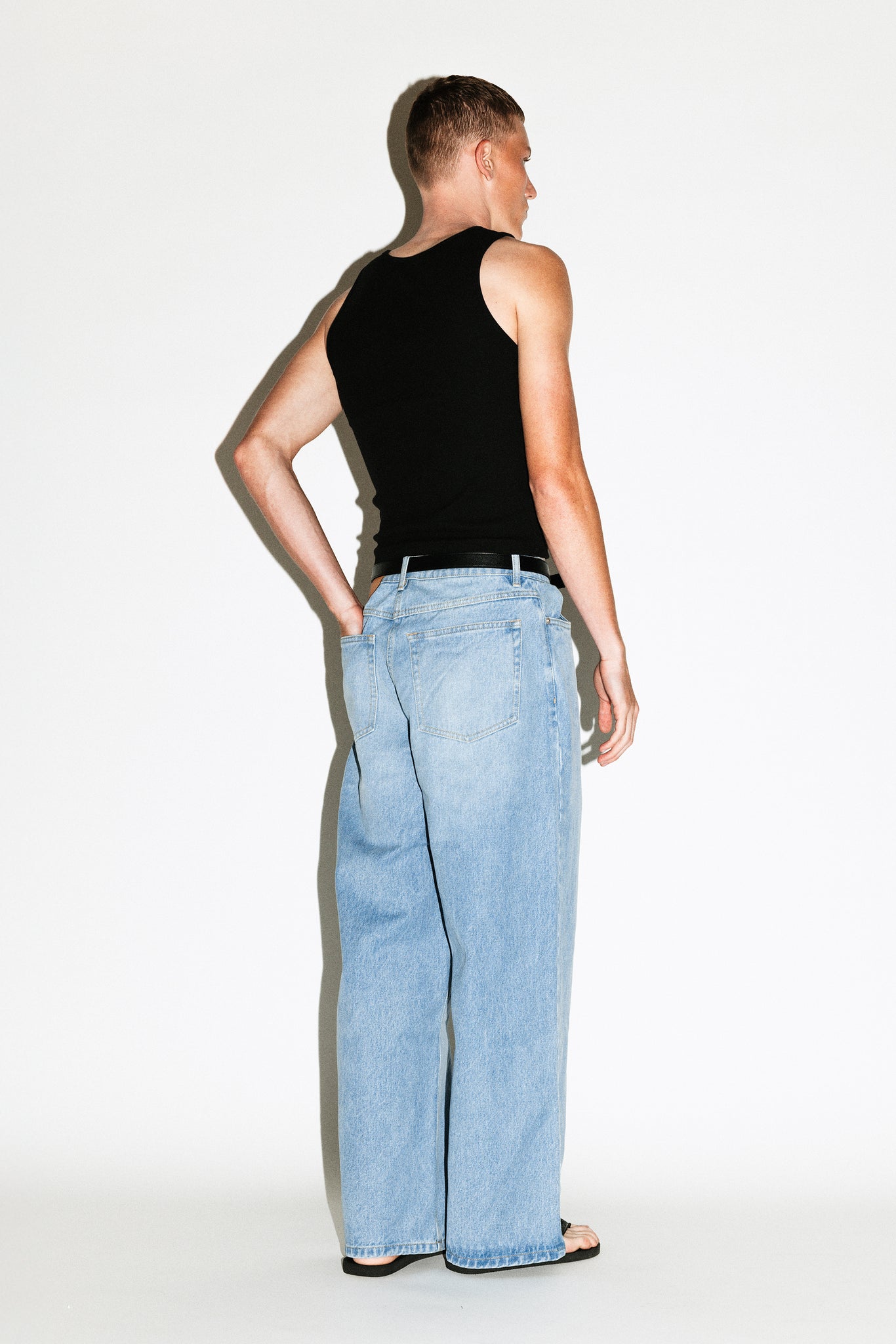 Laurel Relaxed Wide-Leg Jeans  |  Rinse