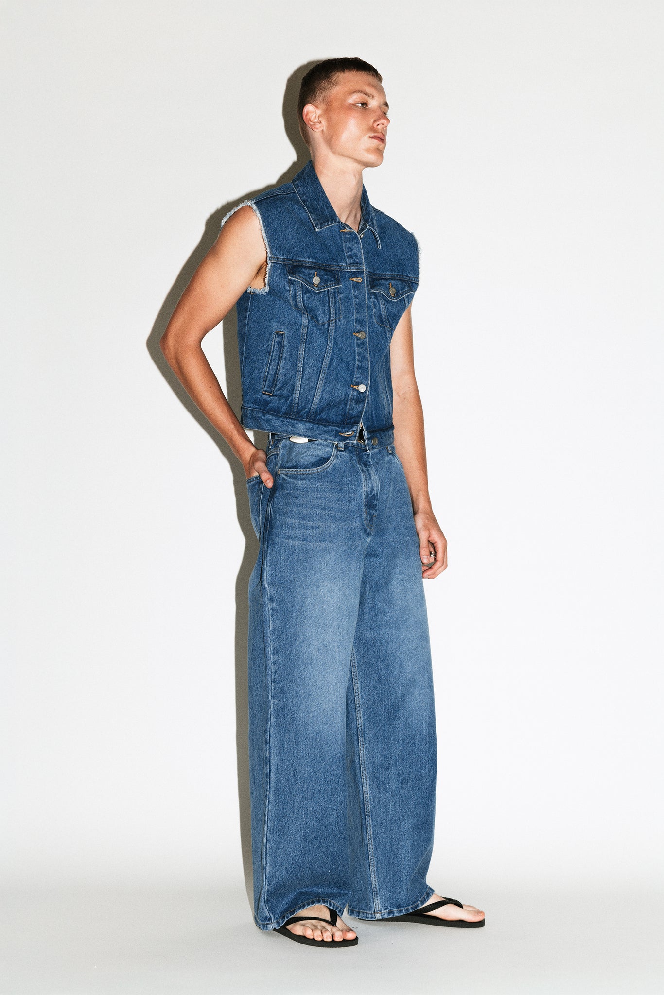 Laurel Relaxed Wide-Leg Jeans  |  Vintage Blue