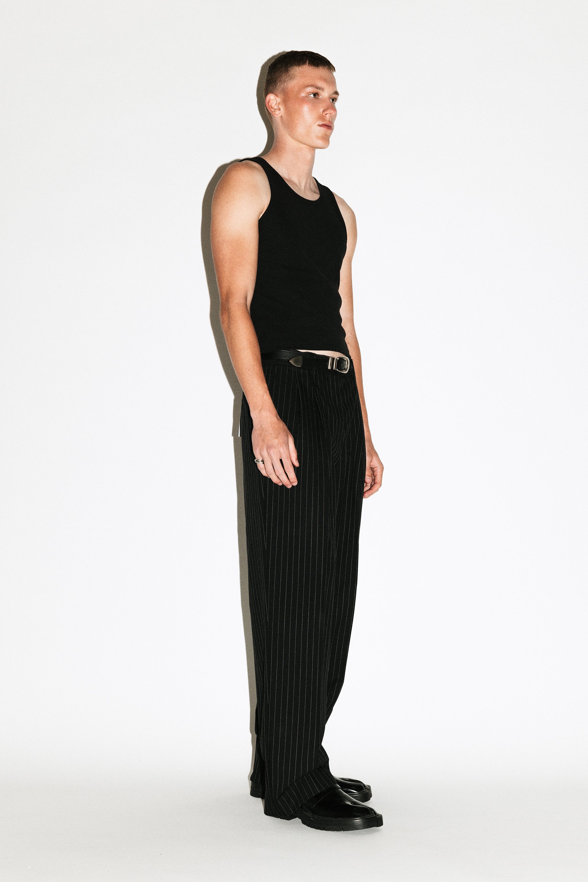 パンツ California Arts Wide Pleated Trouser Dume Wide-Leg Ultra-Pleated Trouser | Pinstripe – California