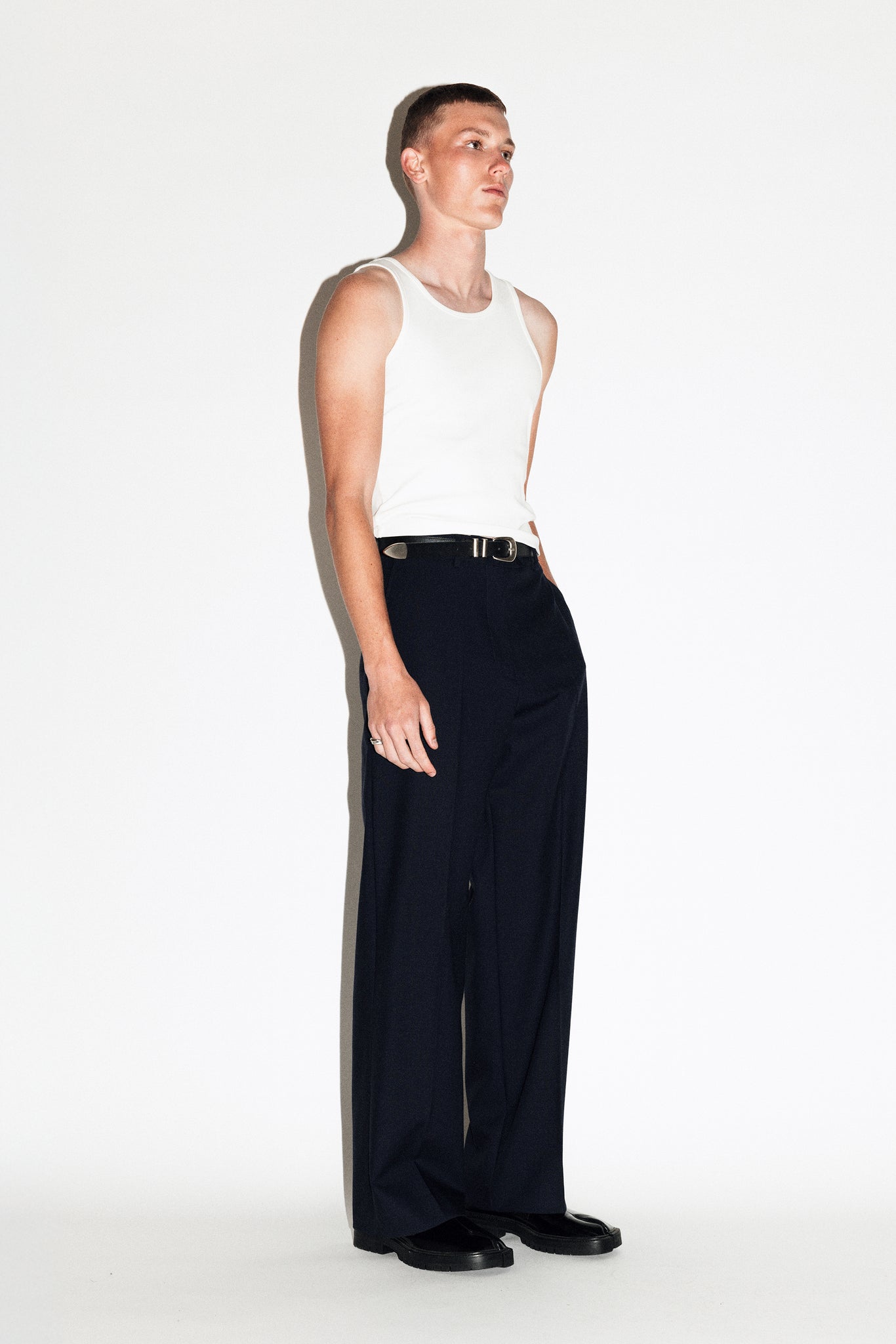 Cove Wide-Leg Trouser  |  Navy