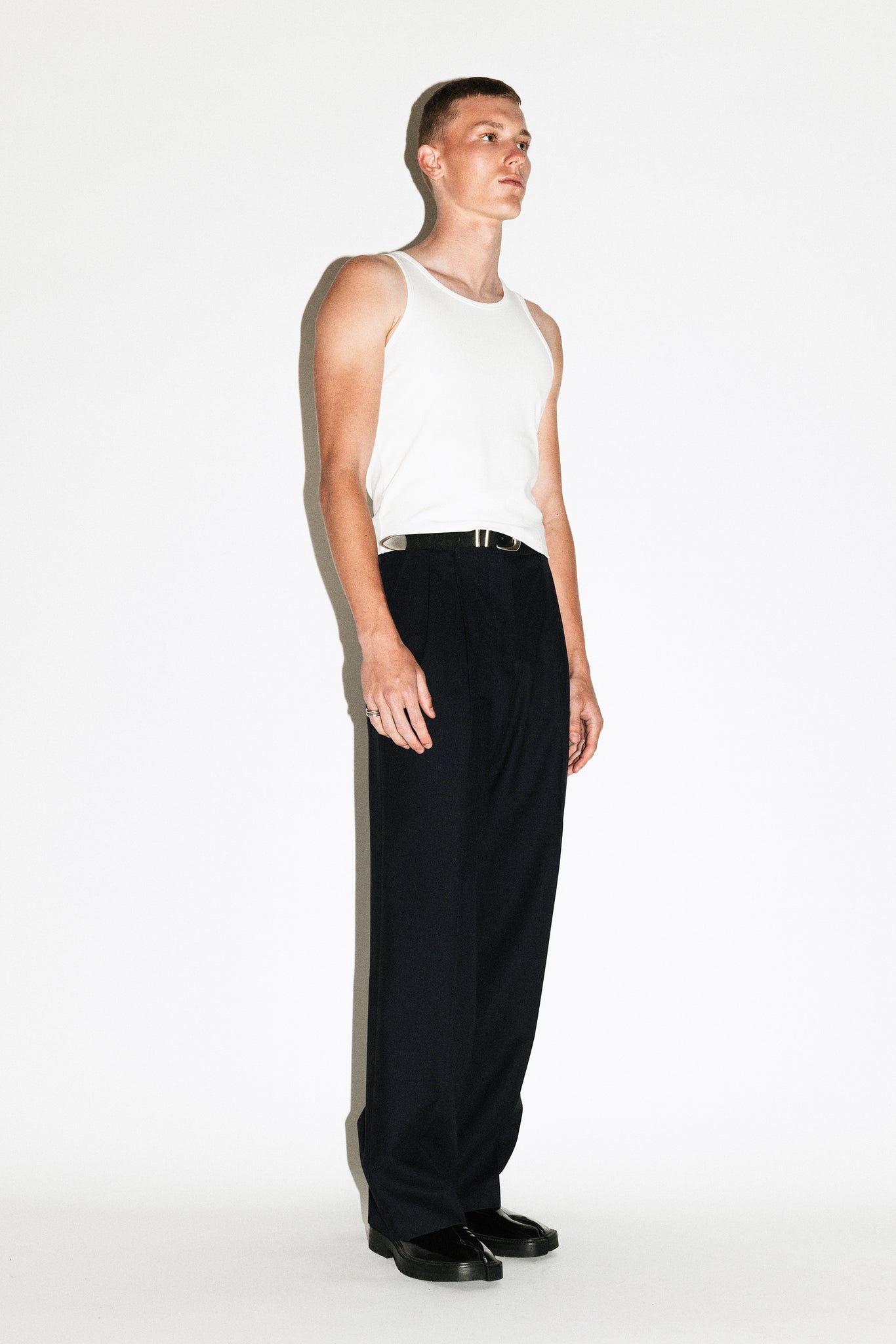 Dume Wide-Leg Ultra-Pleated Trouser  |  Black