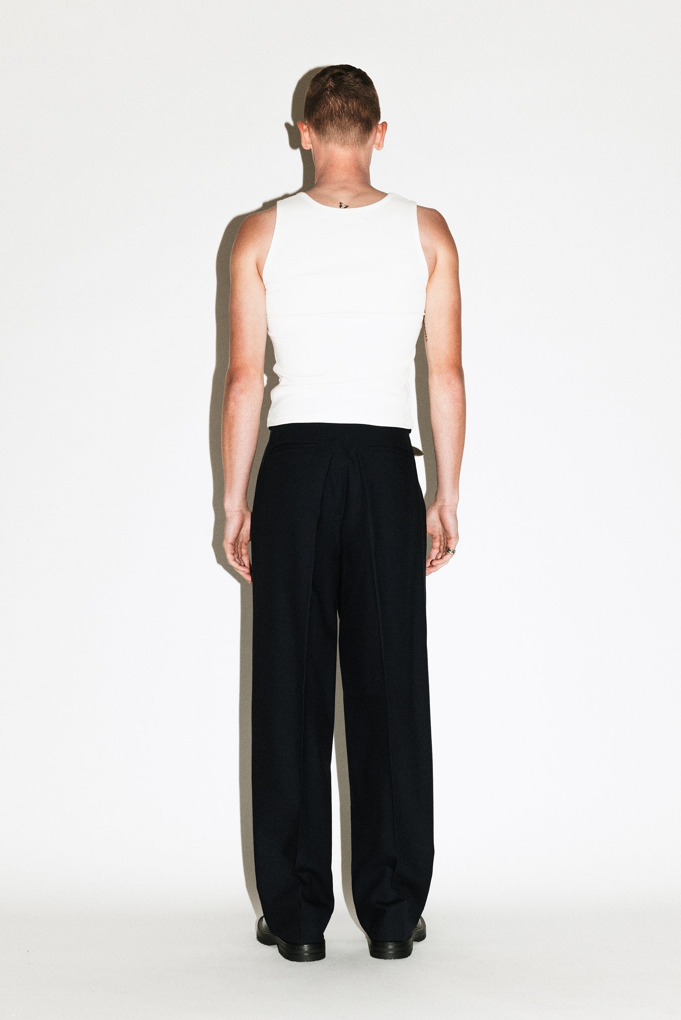 Dume Wide-Leg Ultra-Pleated Trouser  |  Black