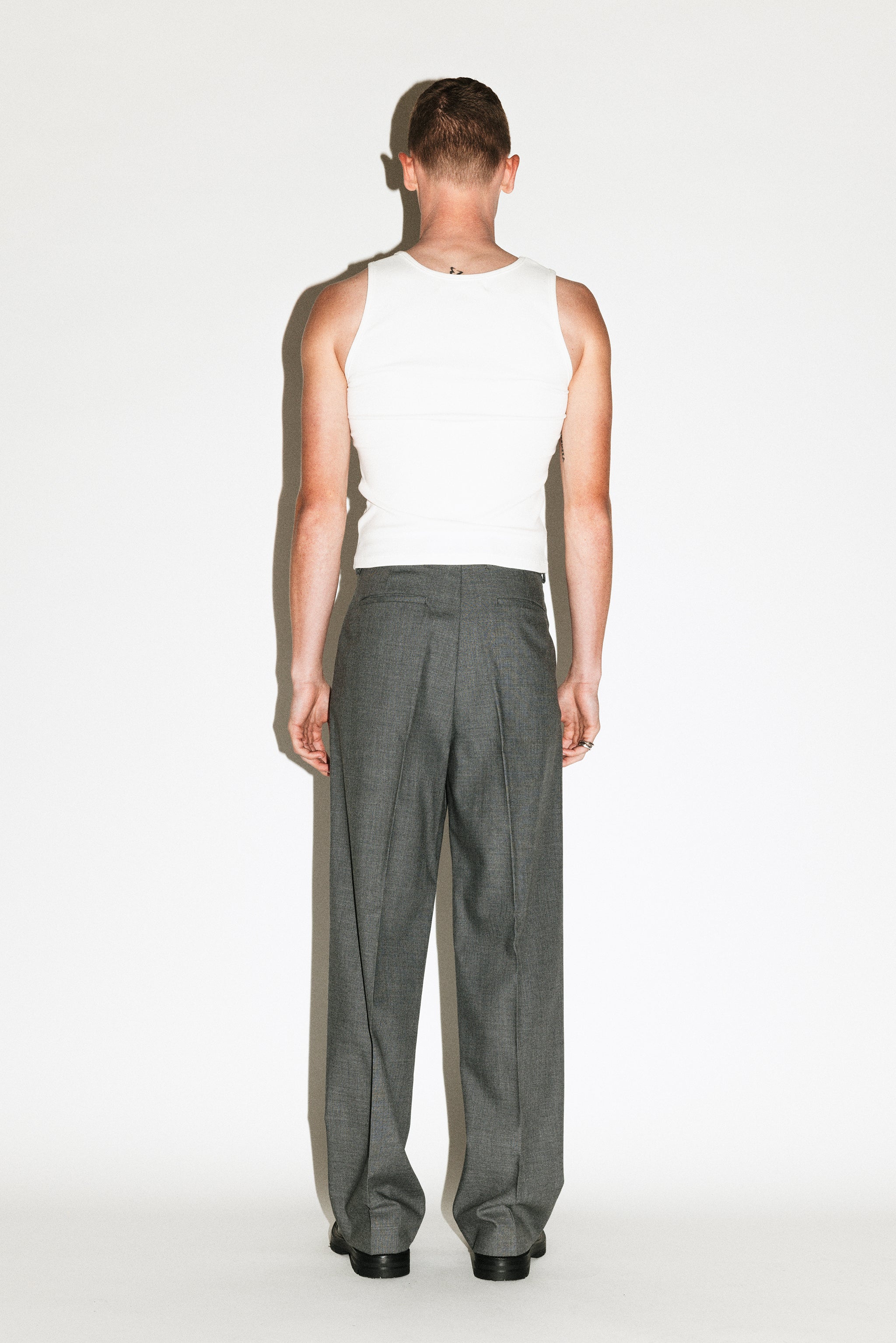 パンツ California Arts Wide Pleated Trouser Dume Wide-Leg Ultra-Pleated Trouser | Smoke – California Arts