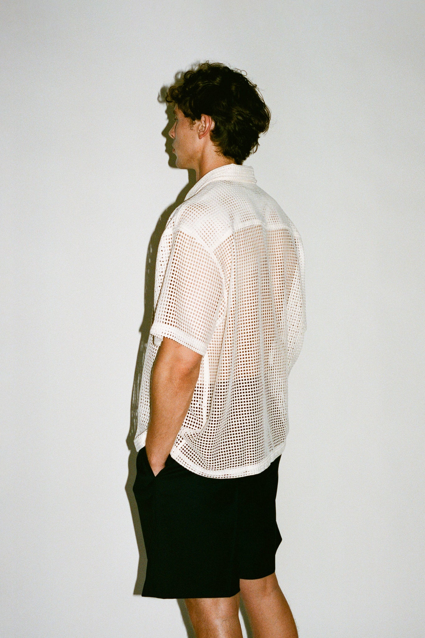 Venice Short-Sleeve Summer Shirt | Grid Crochet