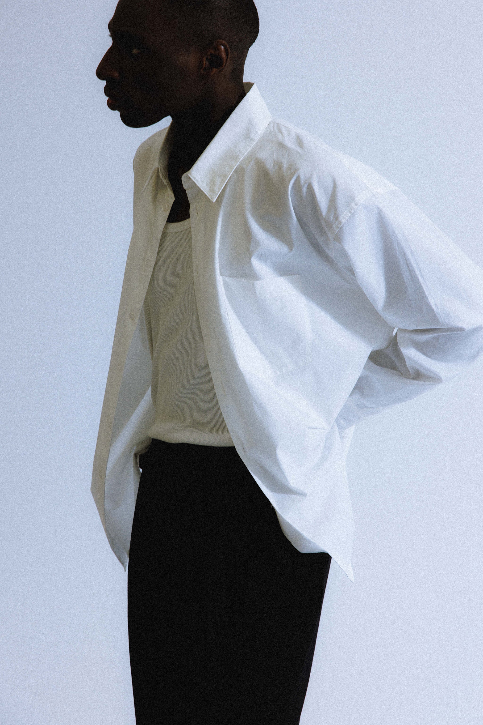 Del Mar Oversized Shirt | Eggshell – California Arts