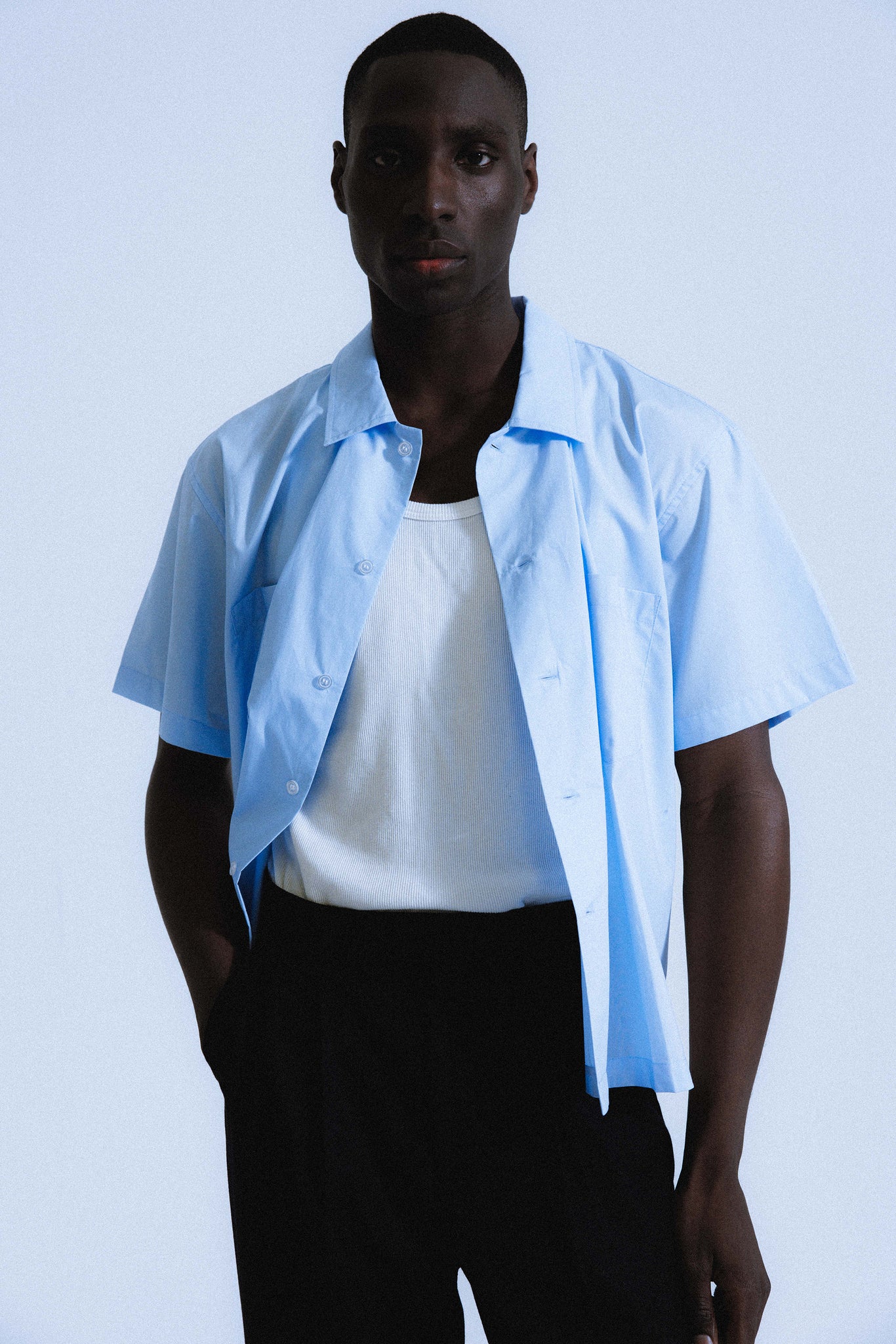 Venice Short-Sleeve Summer Shirt | Blue Arts – California