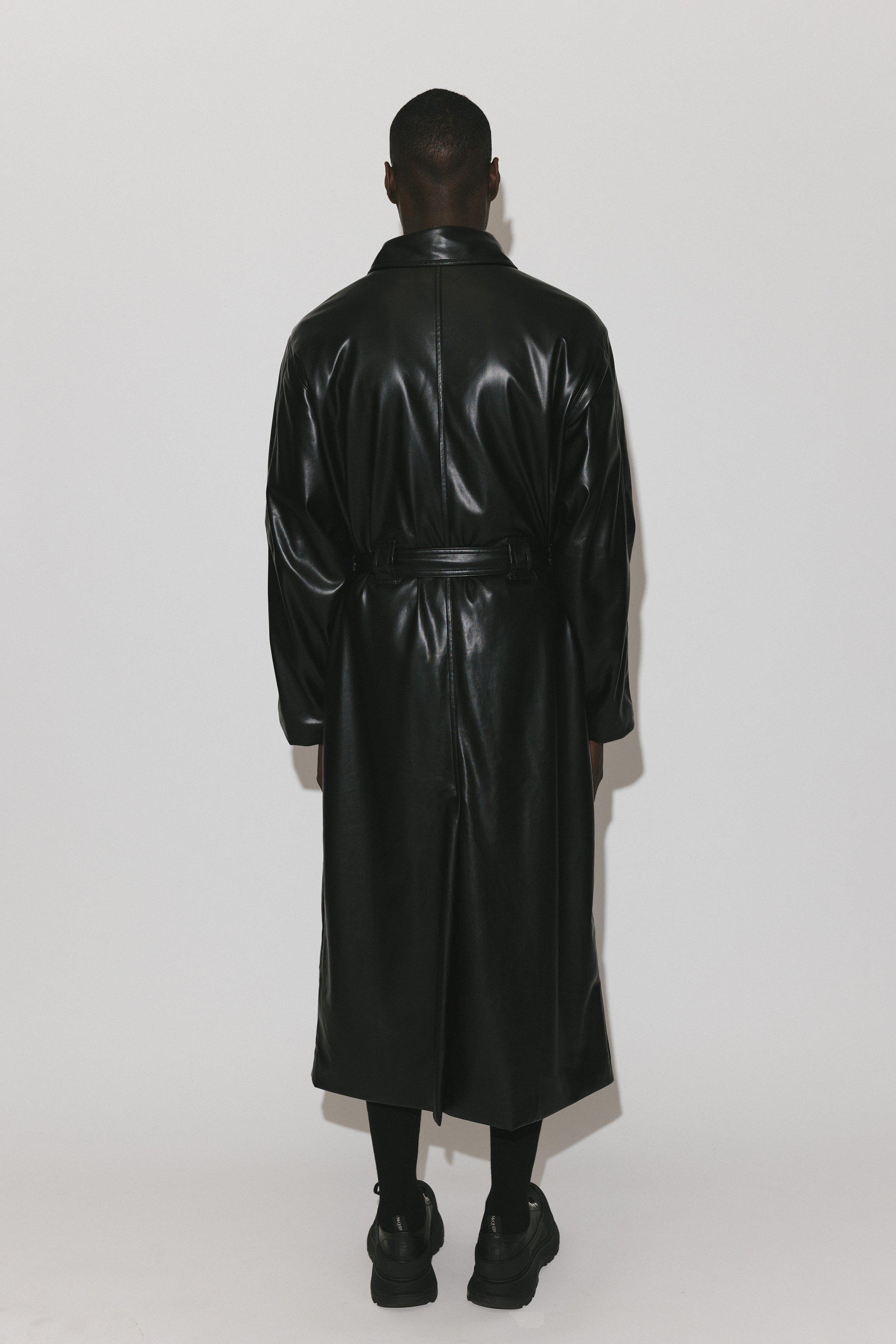 Palladium Vegan Leather Trench | Black – California Arts