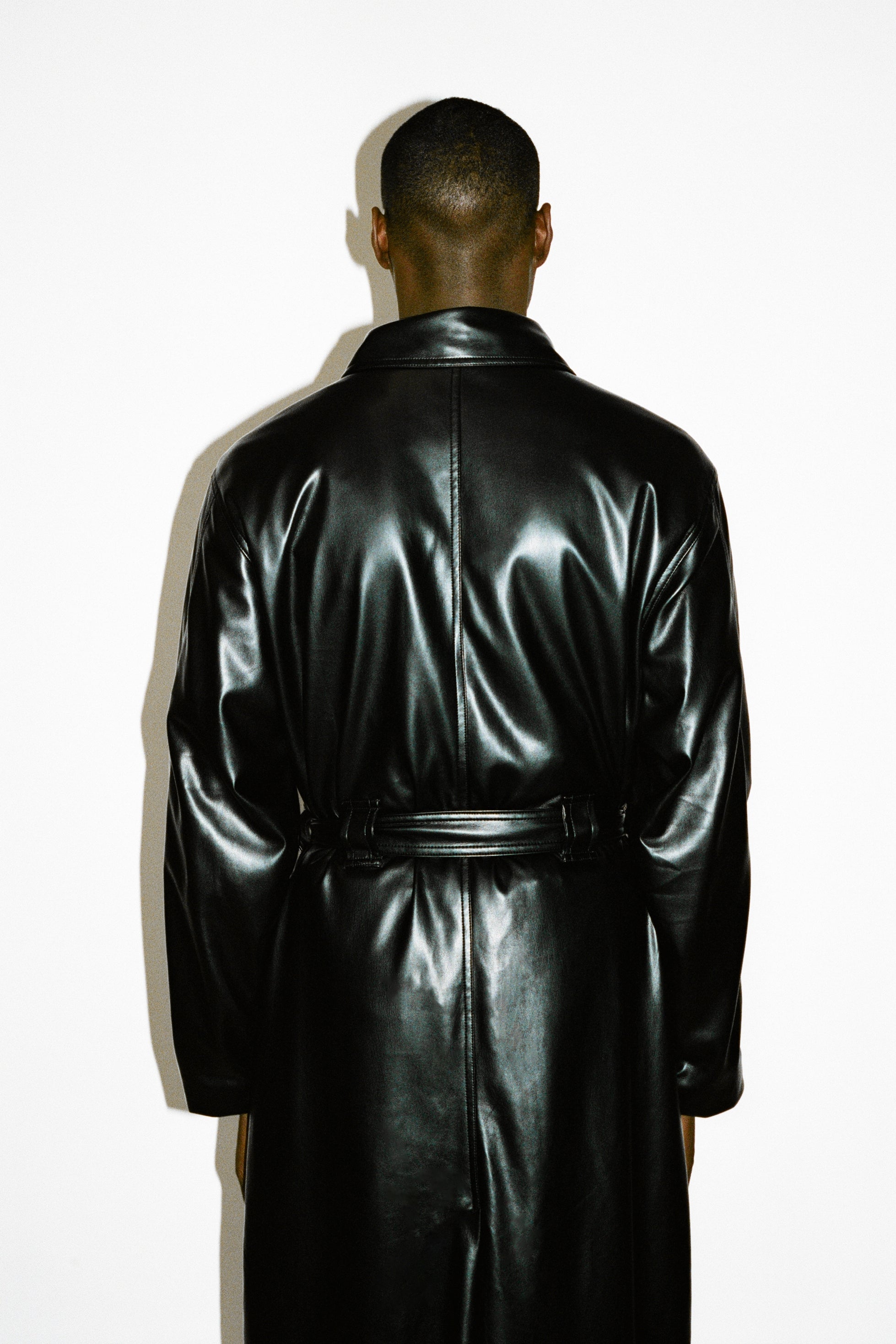 Palladium Vegan Leather Trench | Black – California Arts